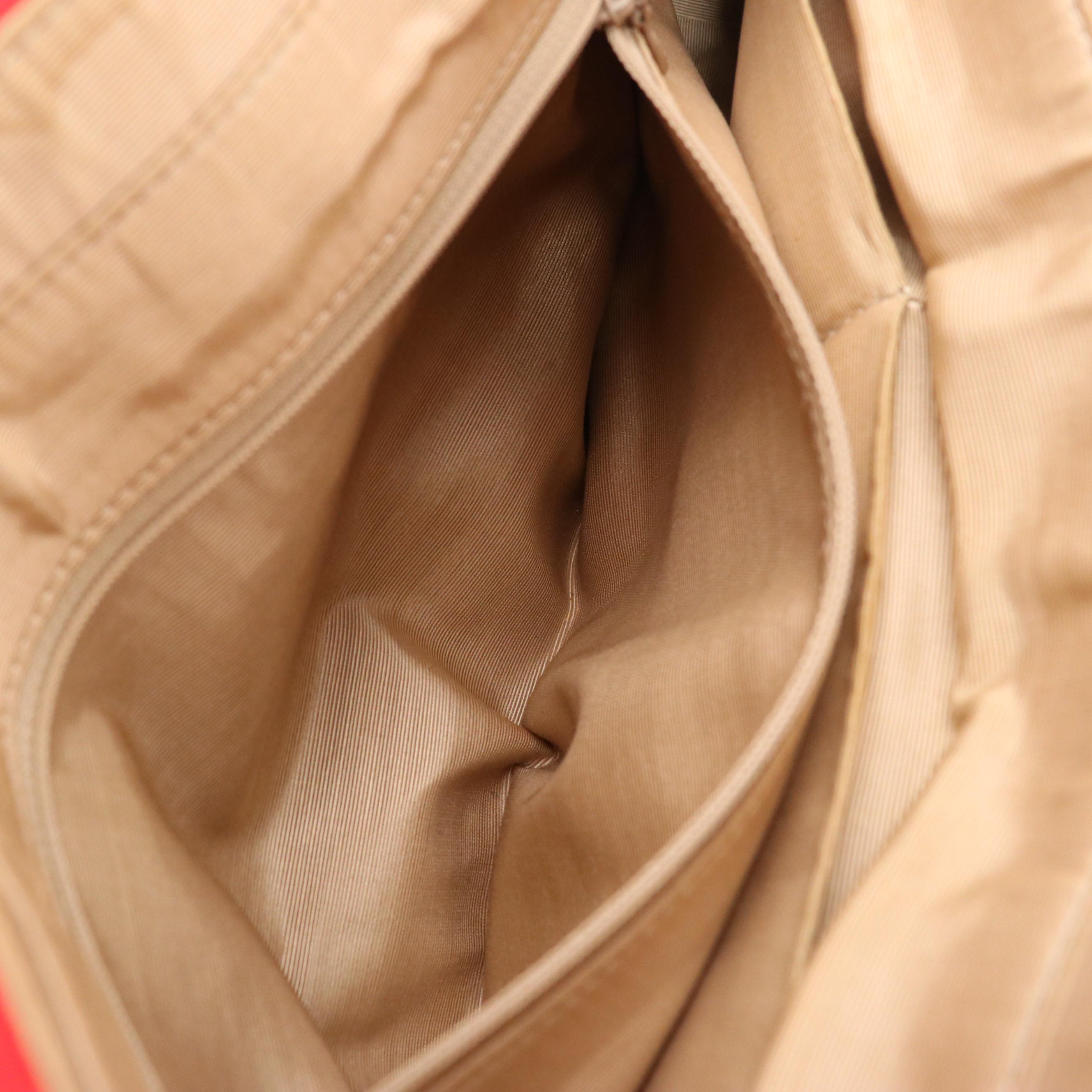 Burberrys Handbag in Haymarket Check Canvas and Red Saffiano Leather Trim