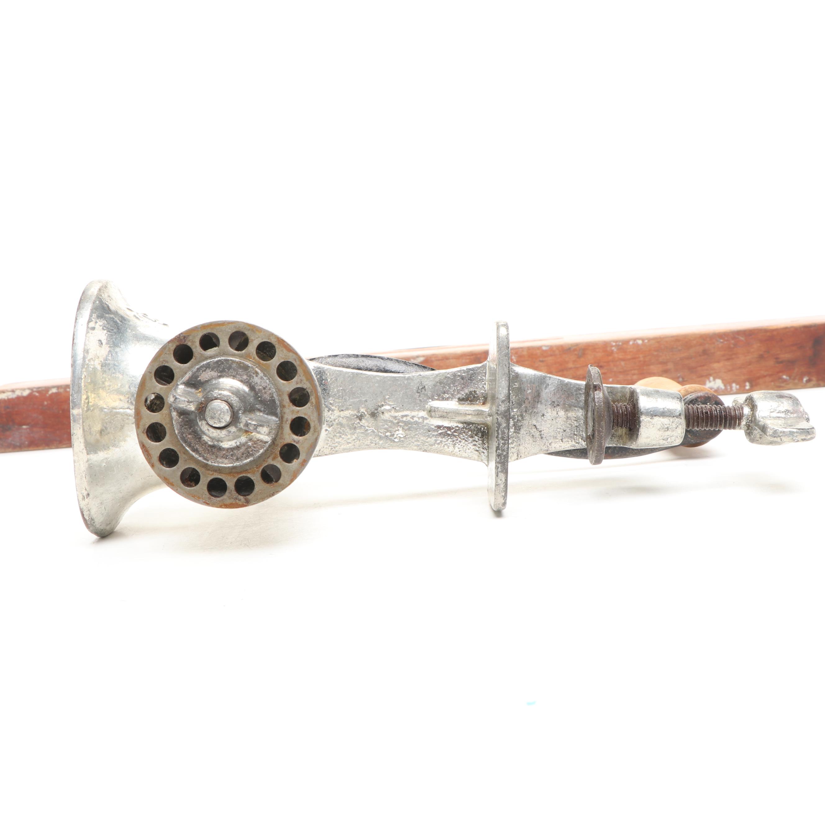 Keystone #5 Hand-Crank Food Grinder, Goodell-Pratt Co. Push Drill & More