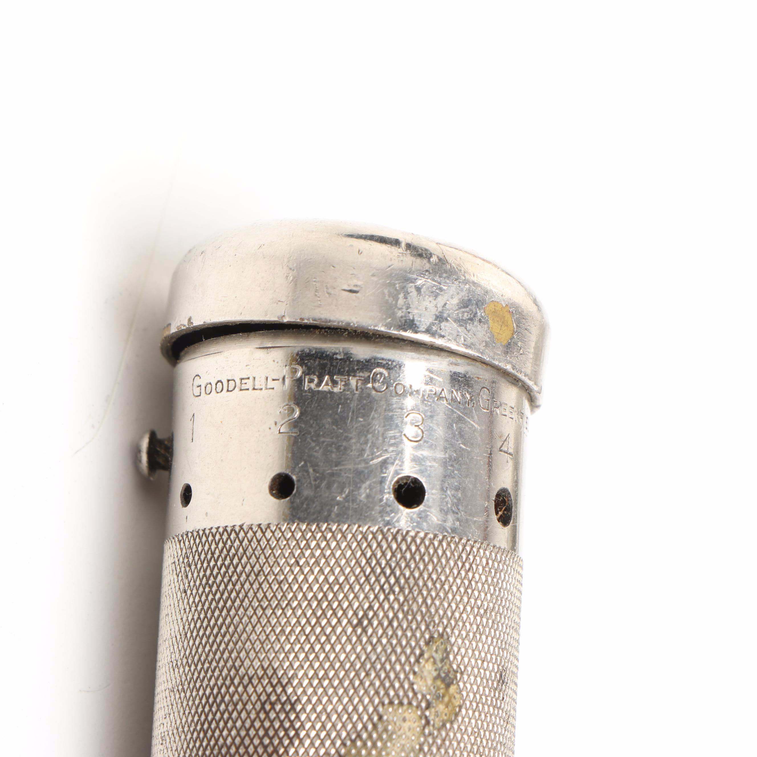 Keystone #5 Hand-Crank Food Grinder, Goodell-Pratt Co. Push Drill & More