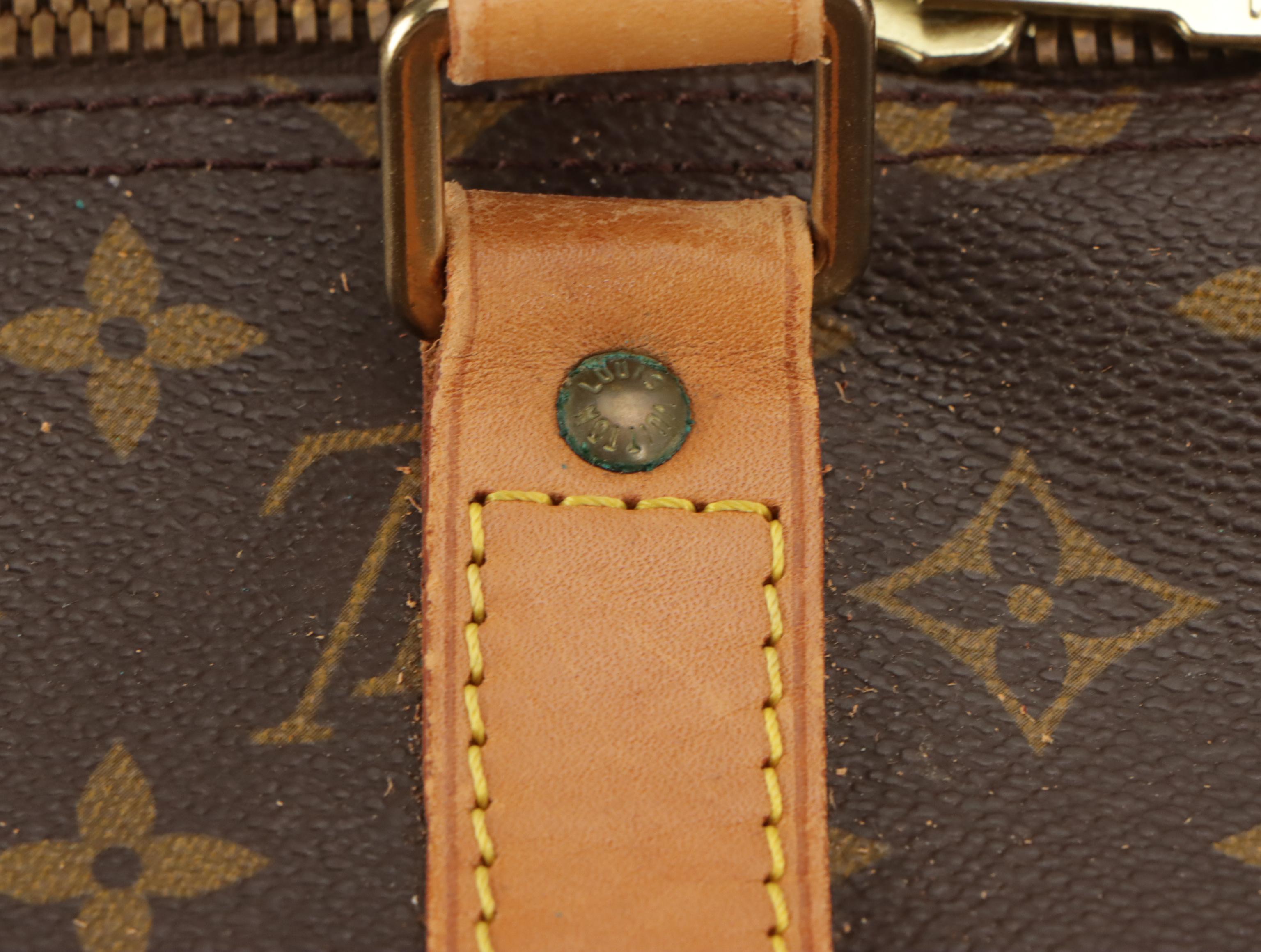 Louis Vuitton Keepall 55 Bandoulière in Monogram Canvas and Vachetta Leather