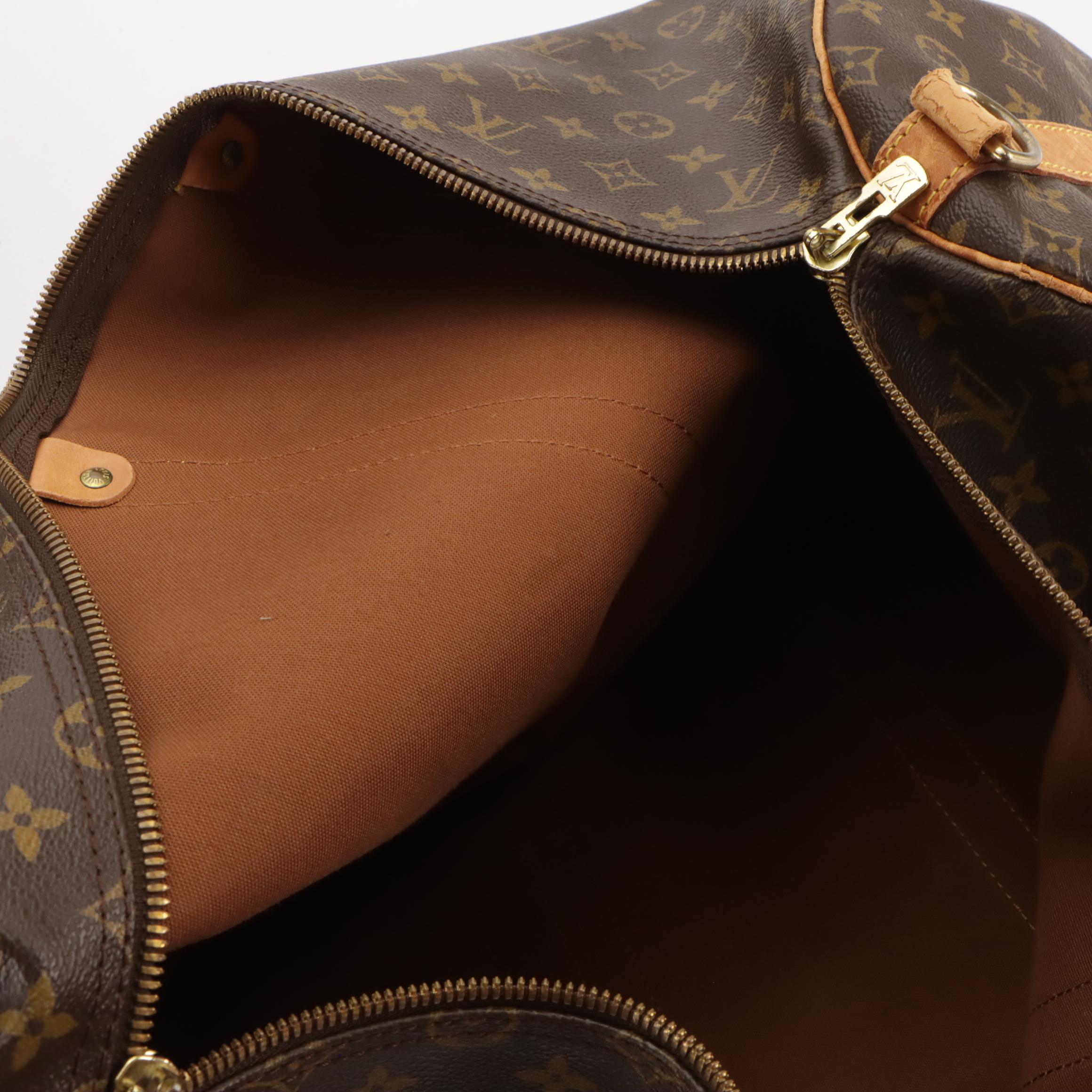 Louis Vuitton Keepall 55 Bandoulière in Monogram Canvas and Vachetta Leather