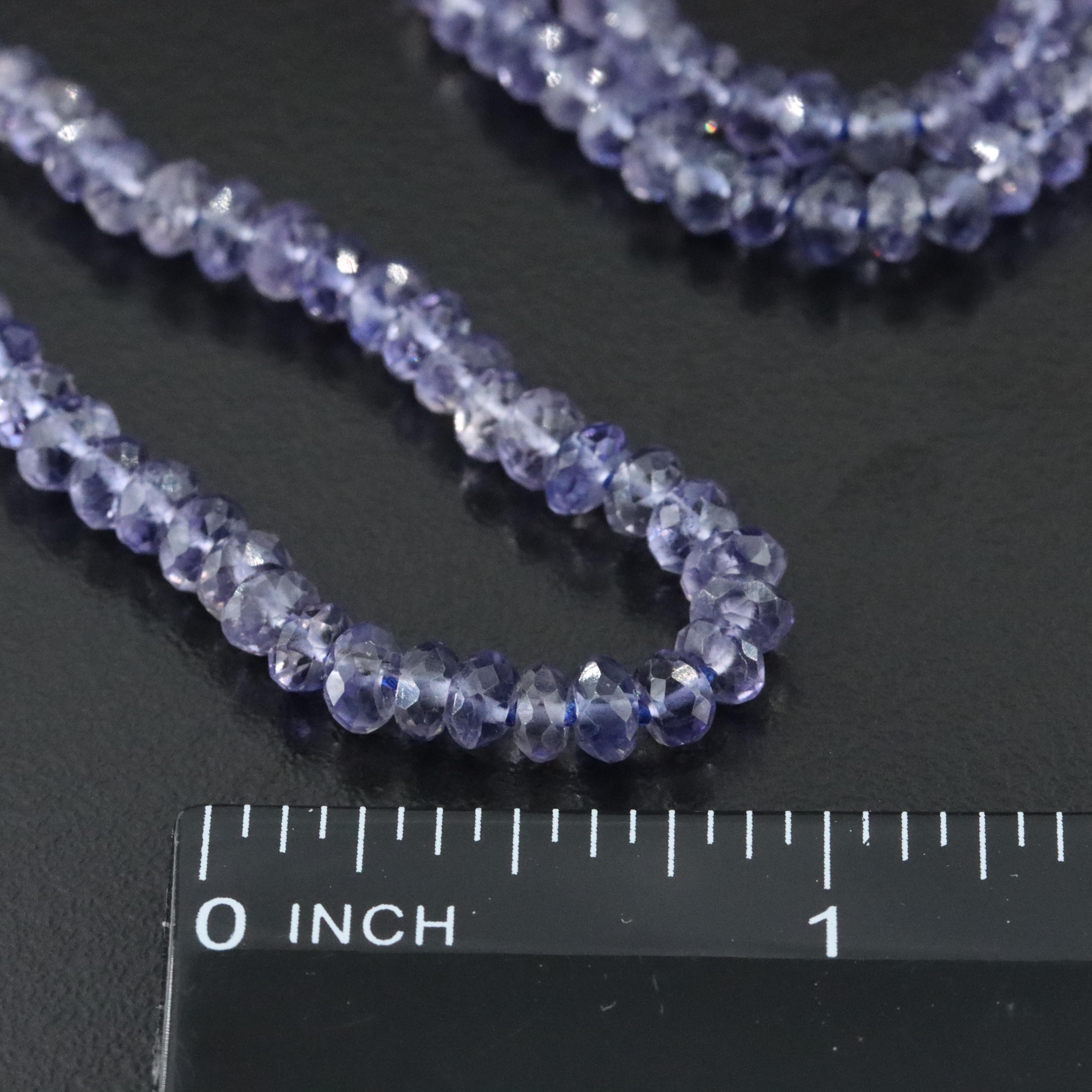 Sheryl Lowe Iolite and Sterling Necklace