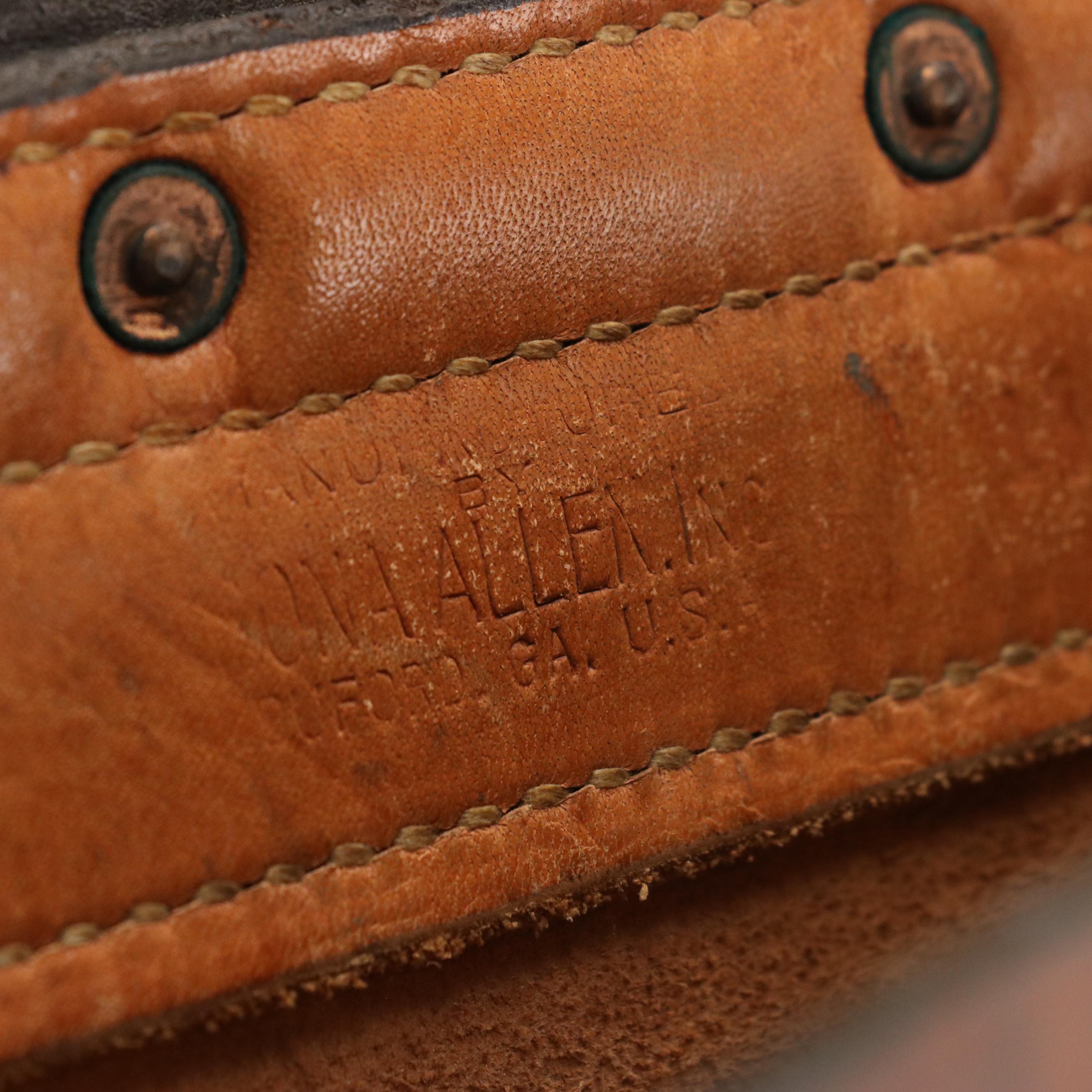 Bona Allen Inc. U.S. Mail Service Navy Division Messenger Bag in Brown Leather