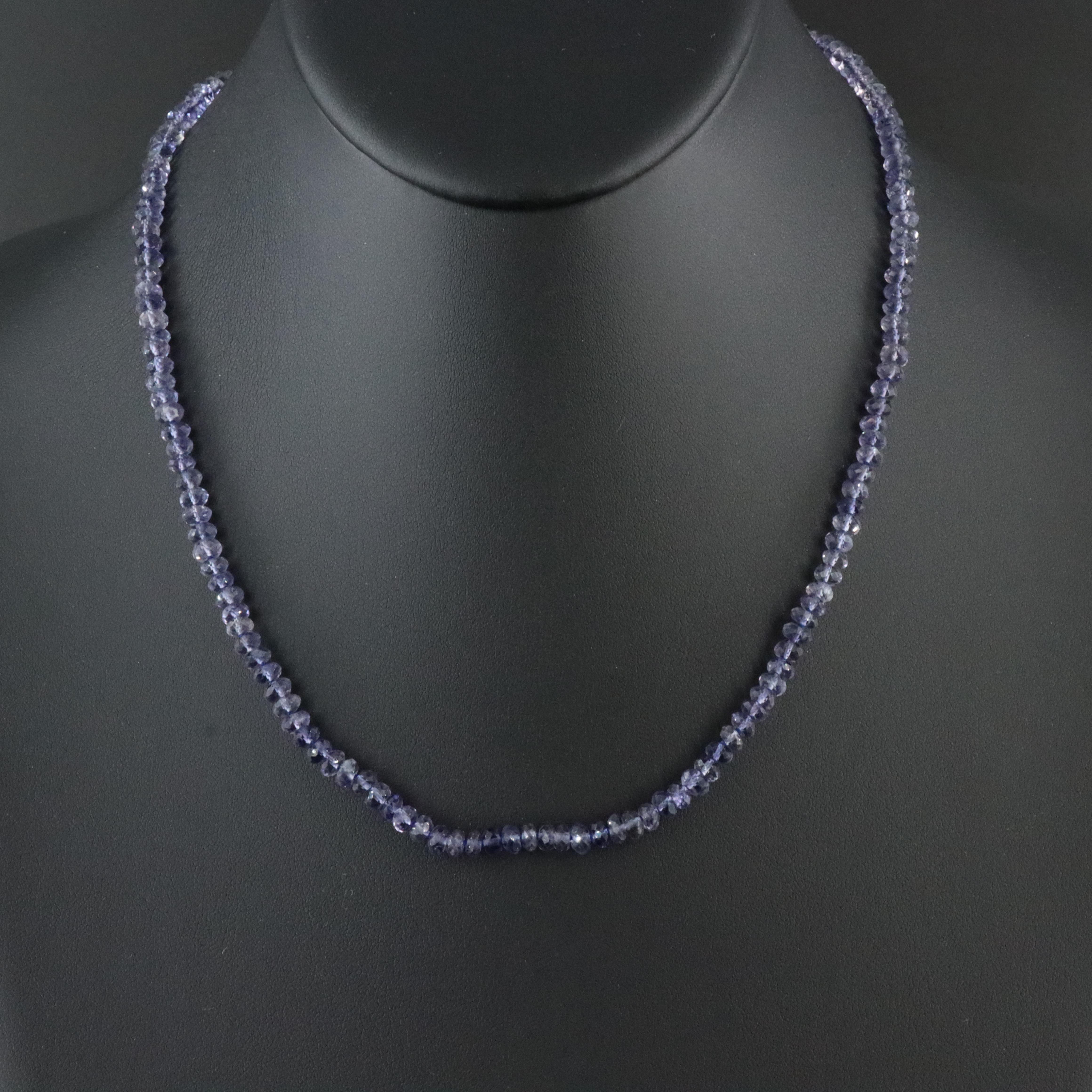 Sheryl Lowe Iolite and Sterling Necklace