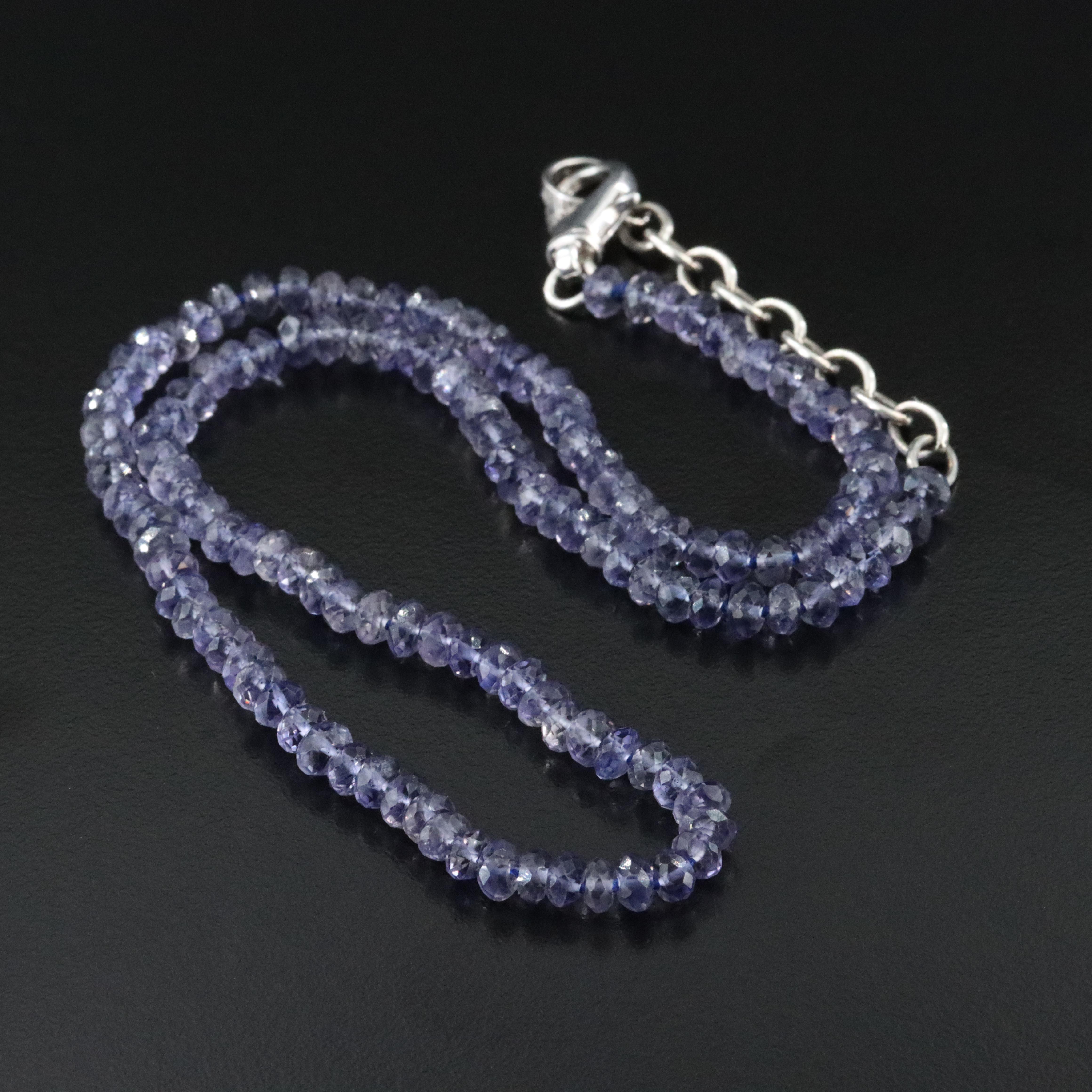 Sheryl Lowe Iolite and Sterling Necklace