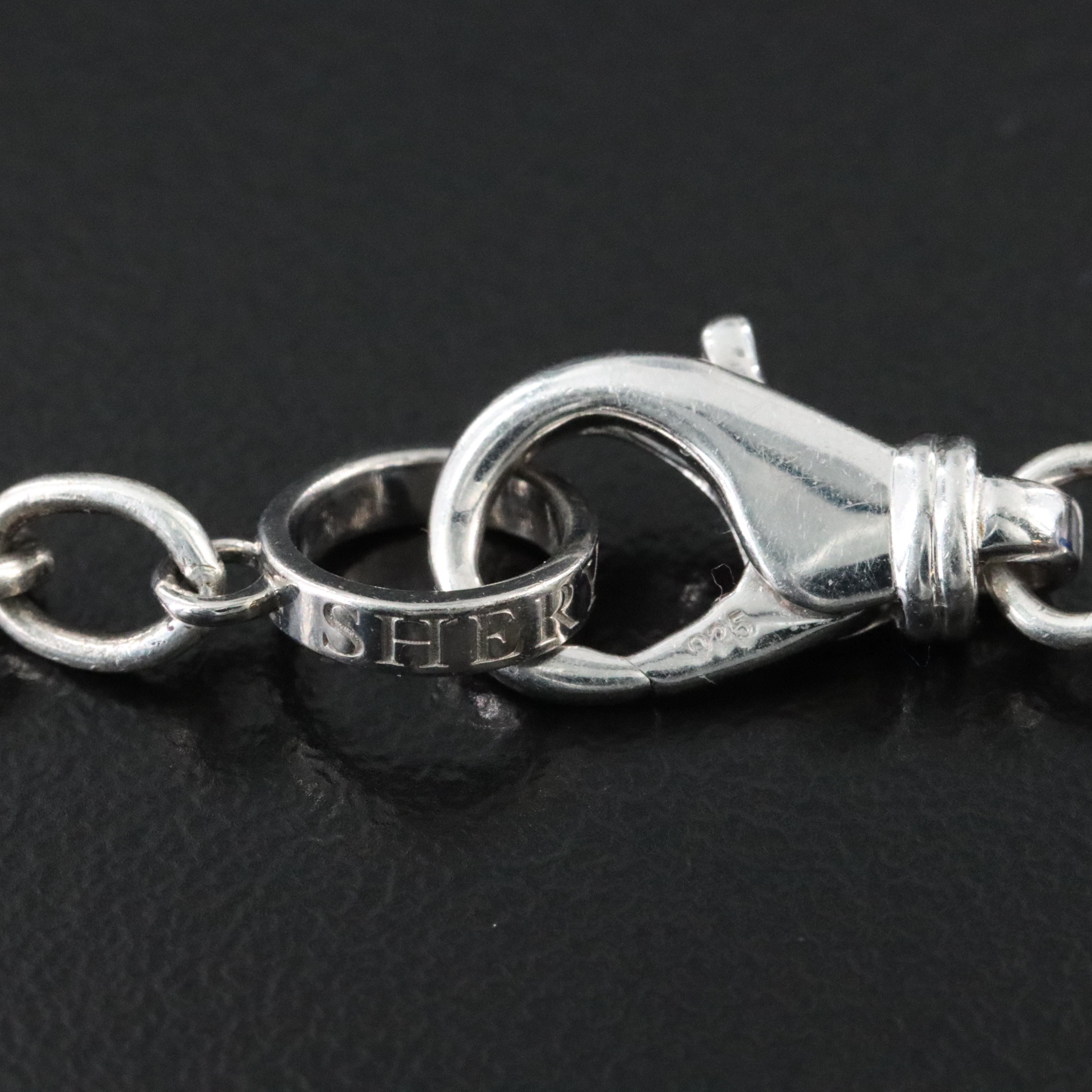 Sheryl Lowe Iolite and Sterling Necklace