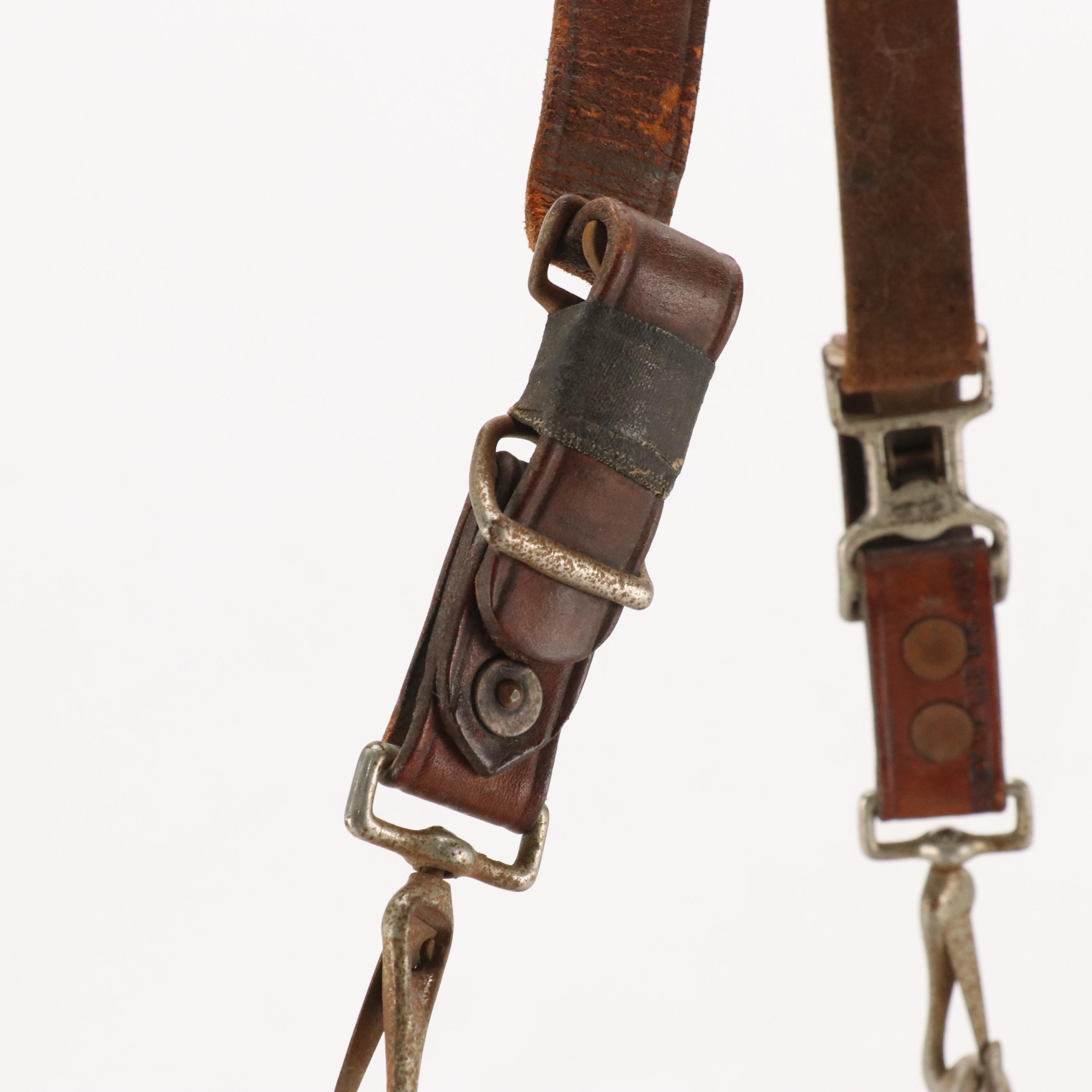 Bona Allen Inc. U.S. Mail Service Navy Division Messenger Bag in Brown Leather