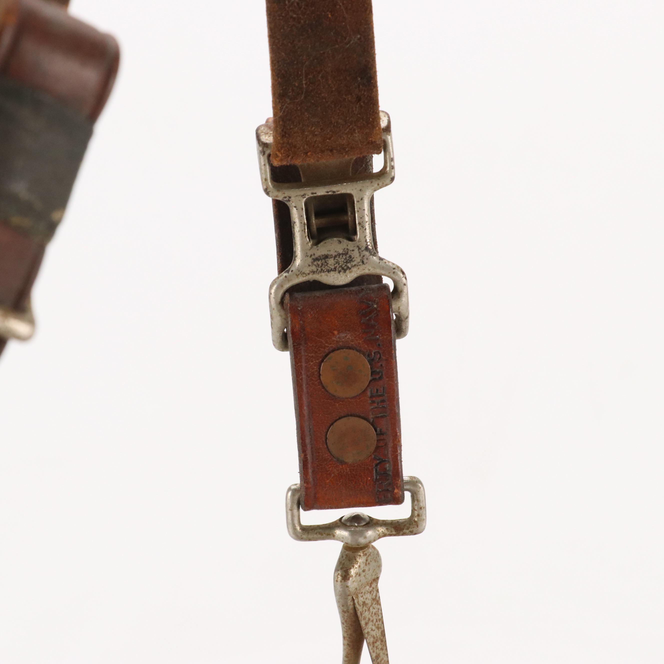 Bona Allen Inc. U.S. Mail Service Navy Division Messenger Bag in Brown Leather