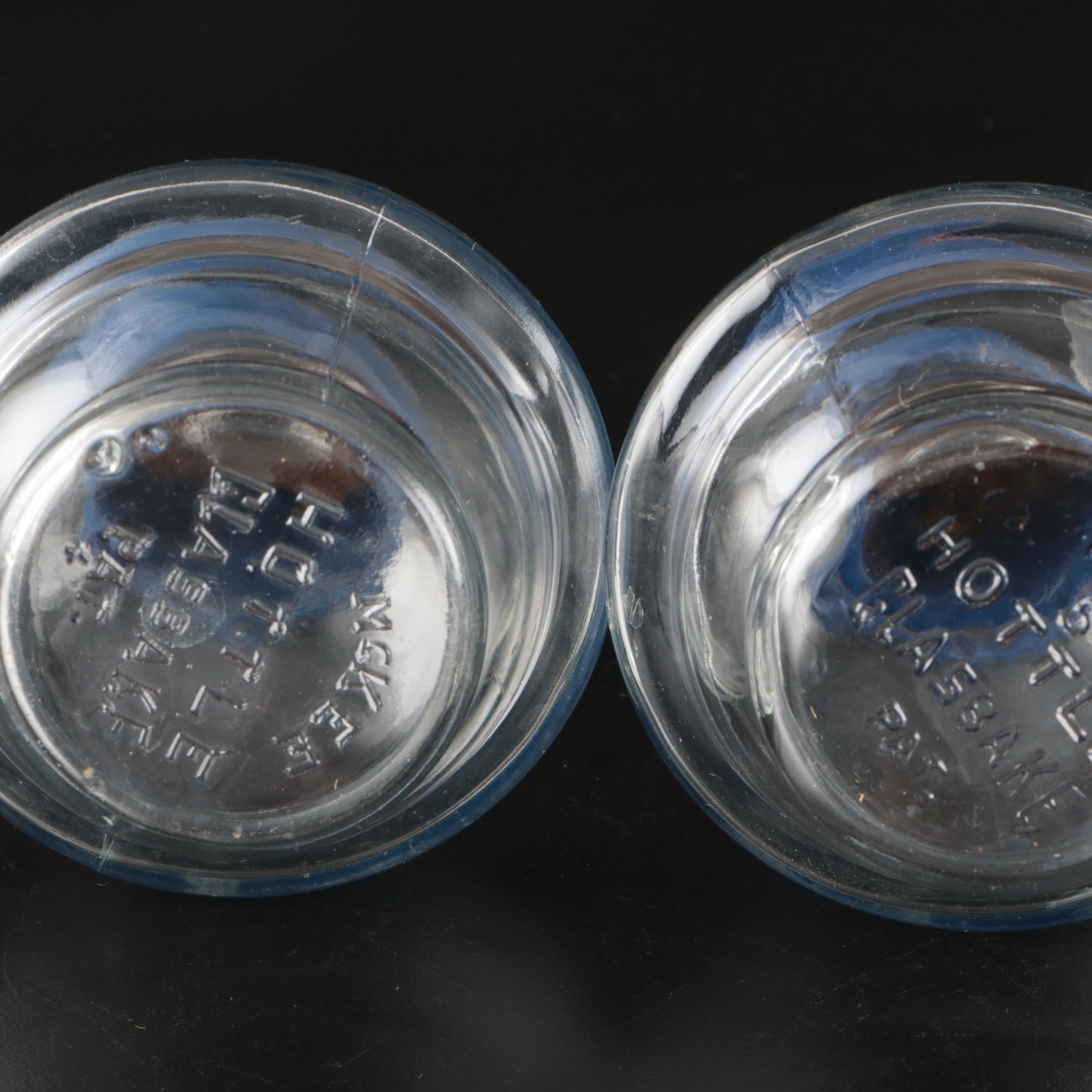 Hottle Glasbake Glass Decanters with Home Essentials Glass Shot Glasses