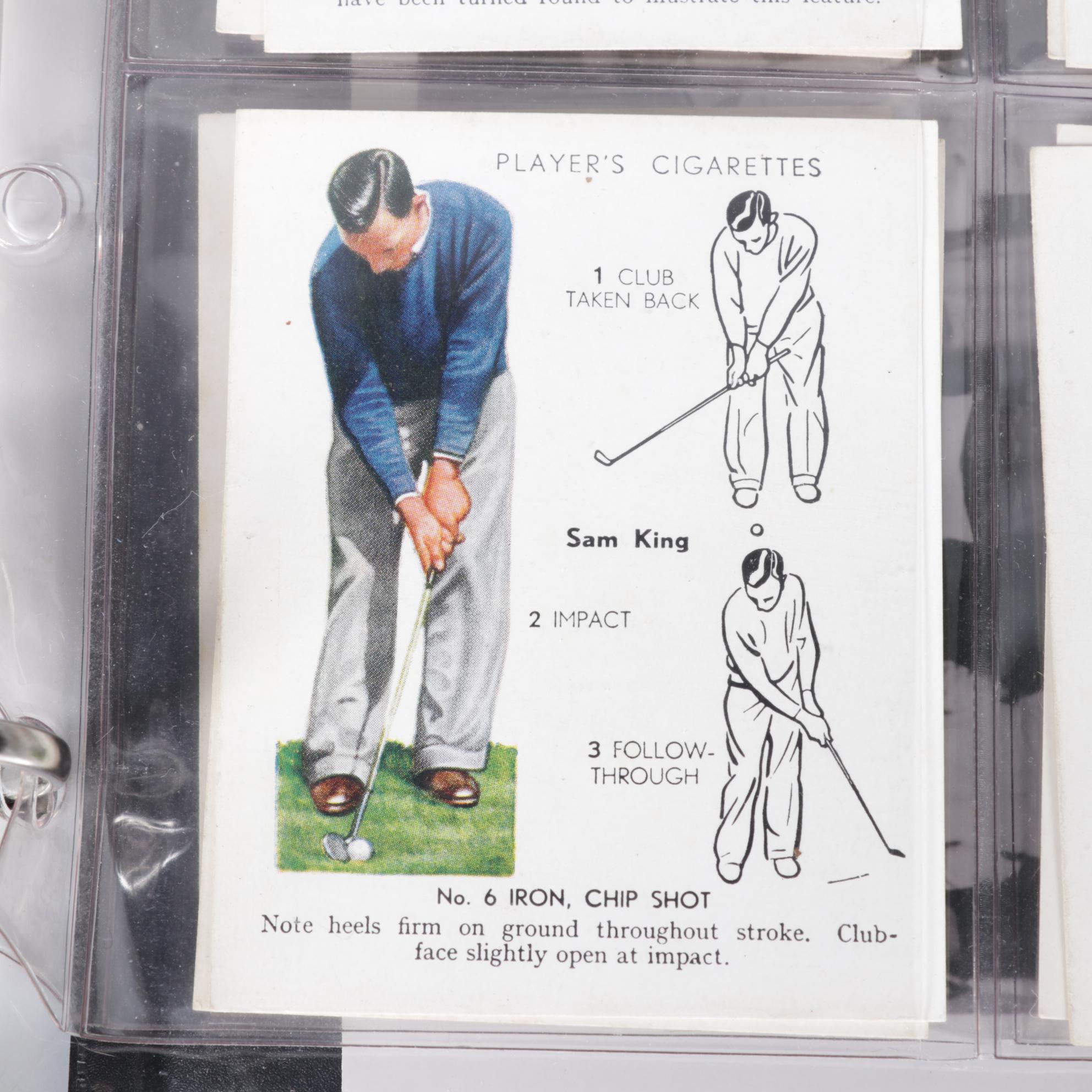 John Player's 1939 Cigarette Cards & Other Golf Memorabilia