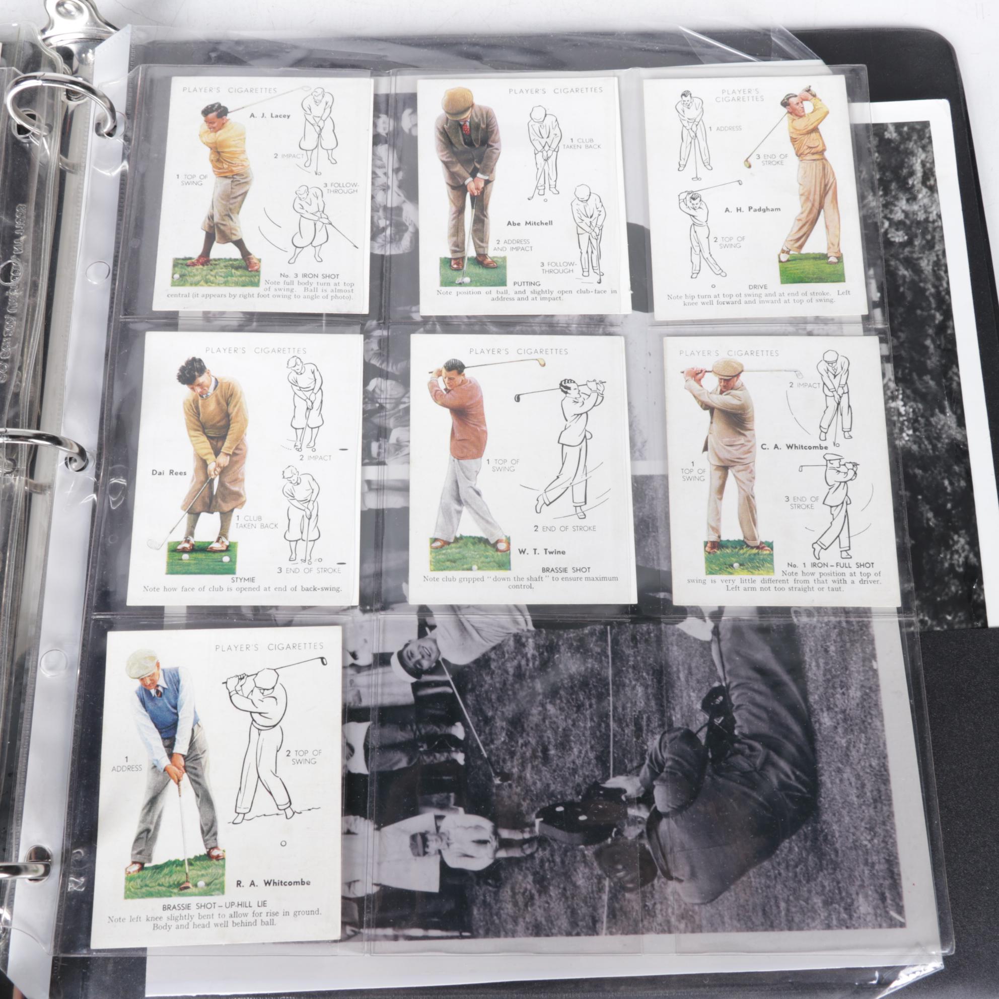 John Player's 1939 Cigarette Cards & Other Golf Memorabilia