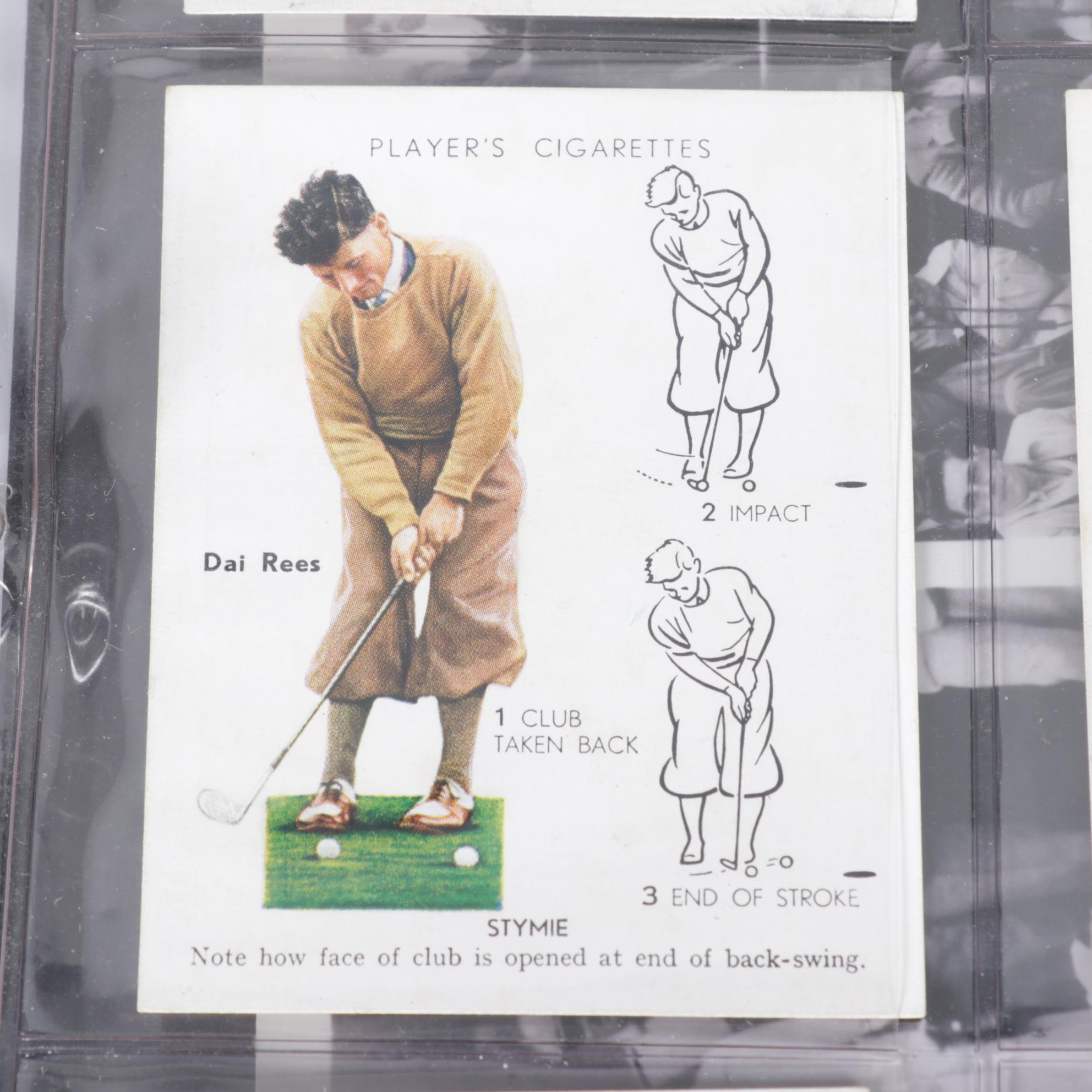 John Player's 1939 Cigarette Cards & Other Golf Memorabilia