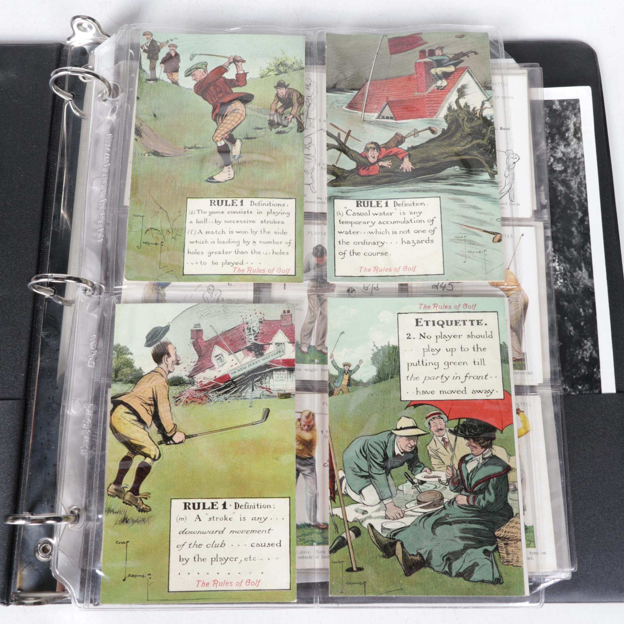 John Player's 1939 Cigarette Cards & Other Golf Memorabilia
