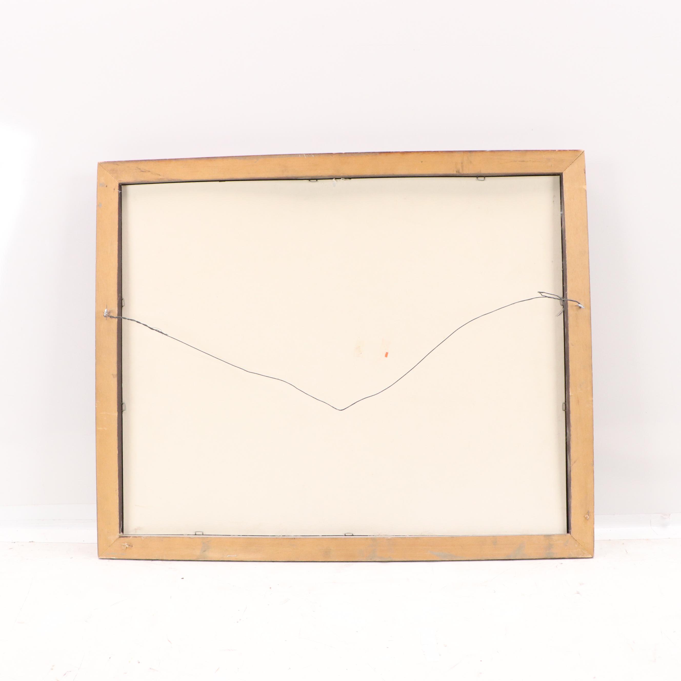 Western Genre Offset Lithographs of Cowboys Seated on a Fence