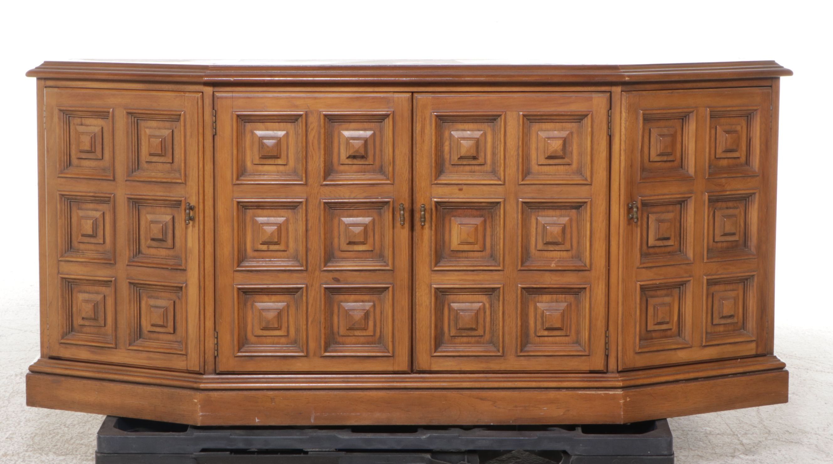 Drexel "Esperanto" Walnut China Cabinet