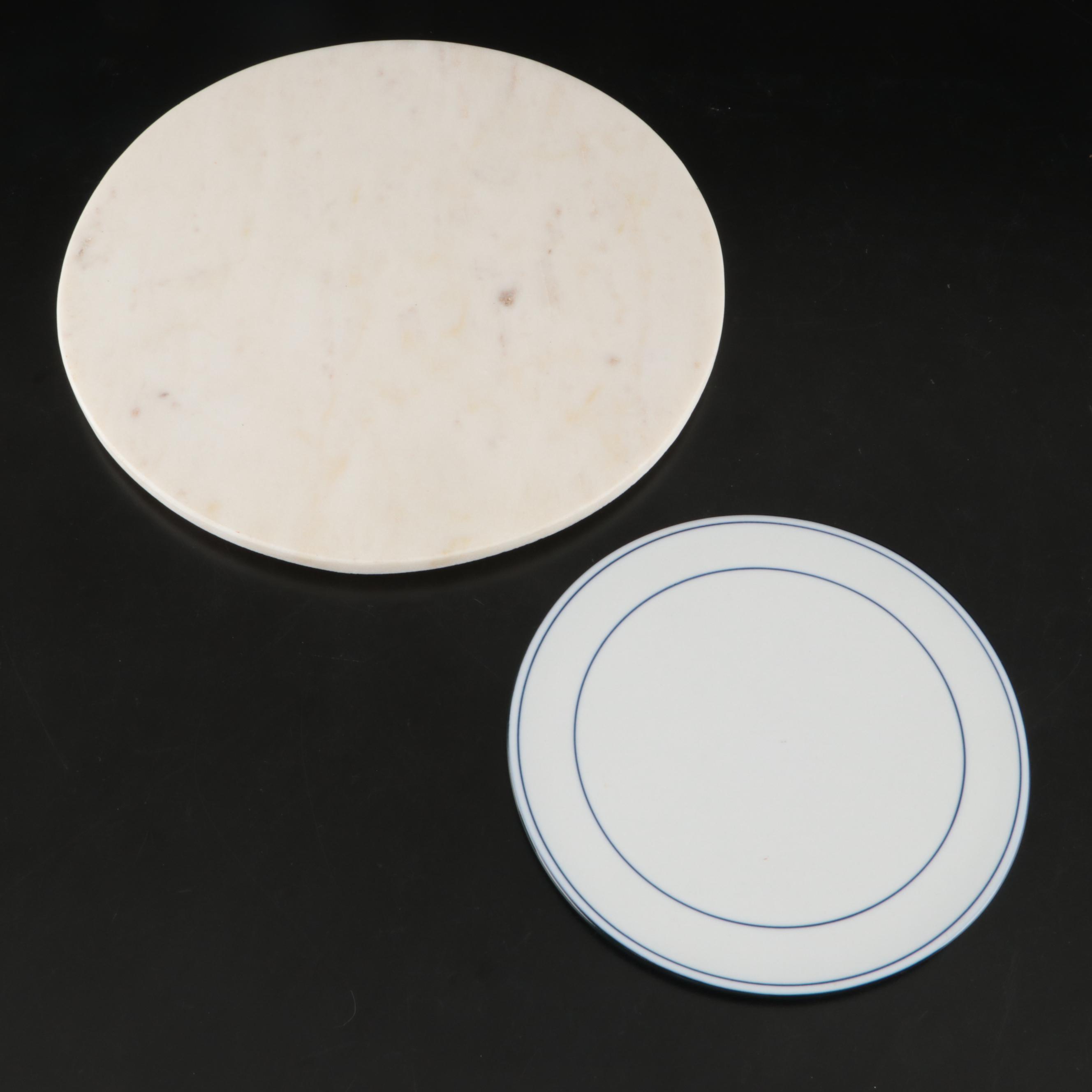 Mexican Talavera Plate with Hand-Painted Ceramic Utensil Holder and More