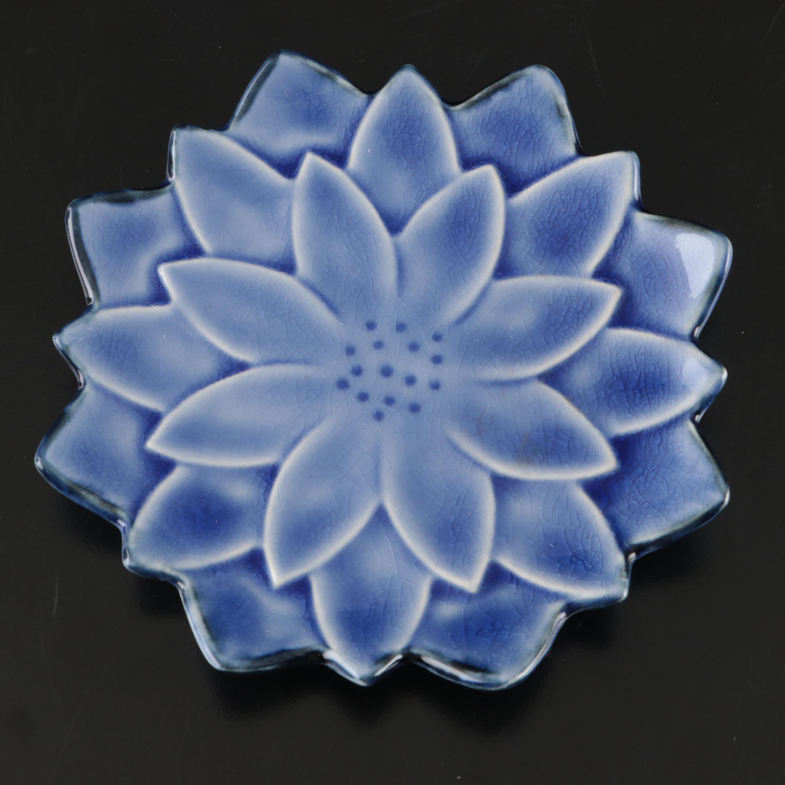 Mexican Talavera Plate with Hand-Painted Ceramic Utensil Holder and More