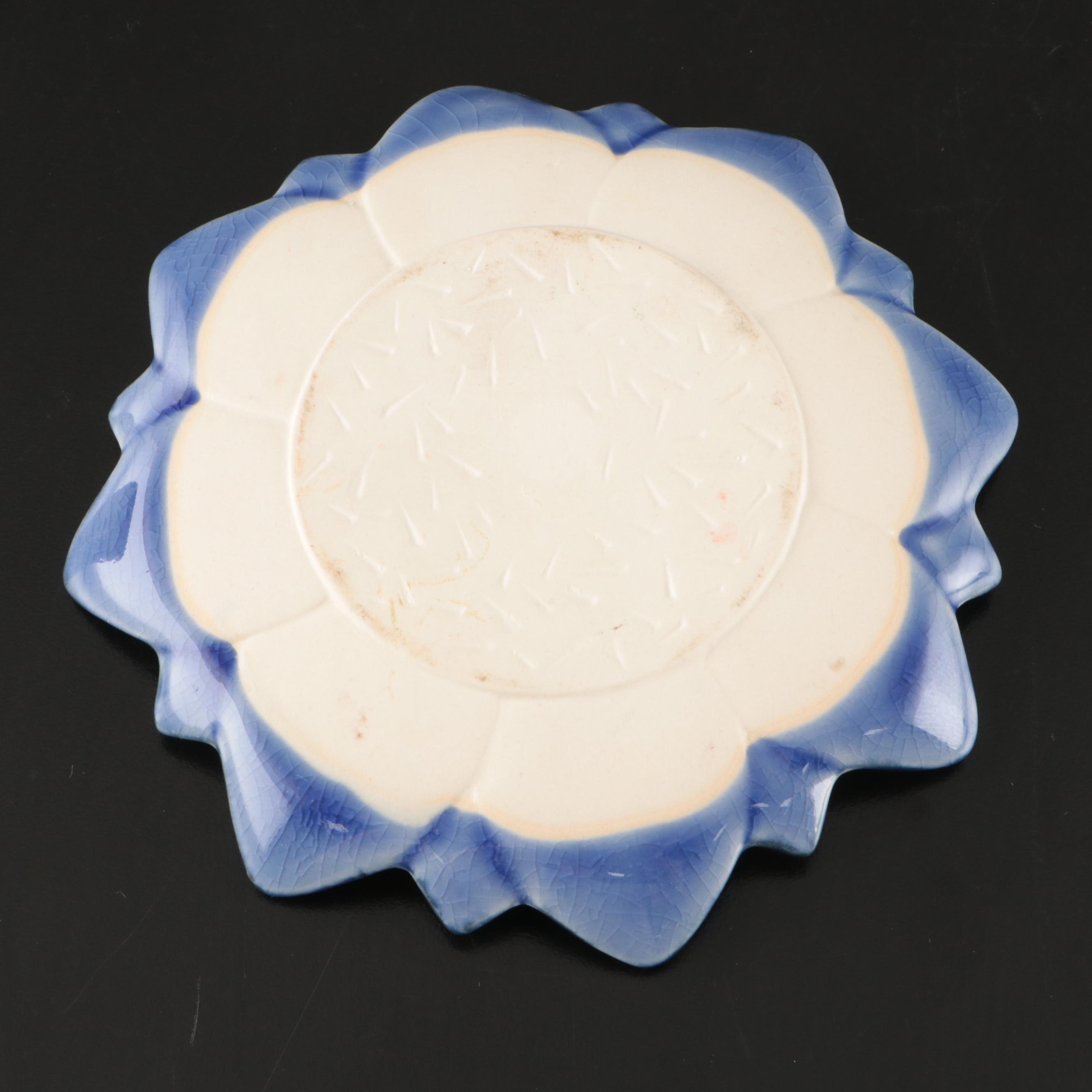 Mexican Talavera Plate with Hand-Painted Ceramic Utensil Holder and More