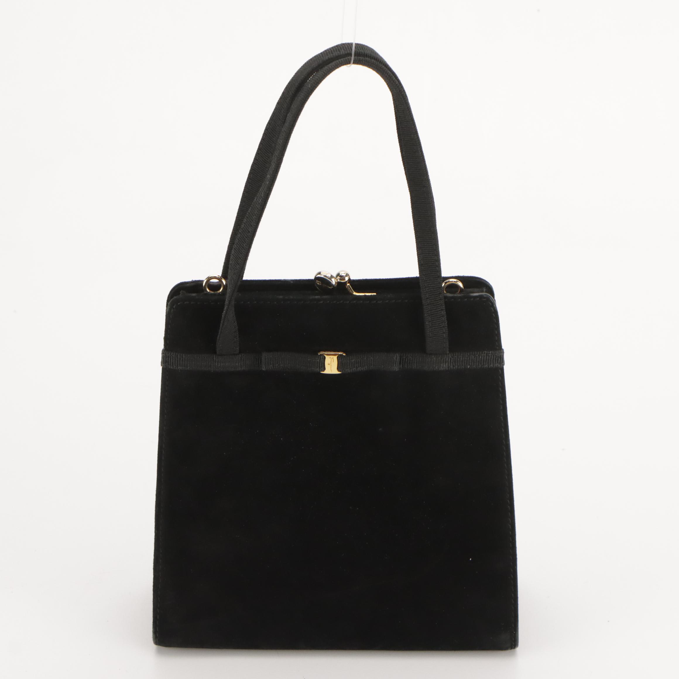 Salvatore Ferragamo Gancini Flap Crossbody Wallet and Vara Bow 2Way Evening Bags