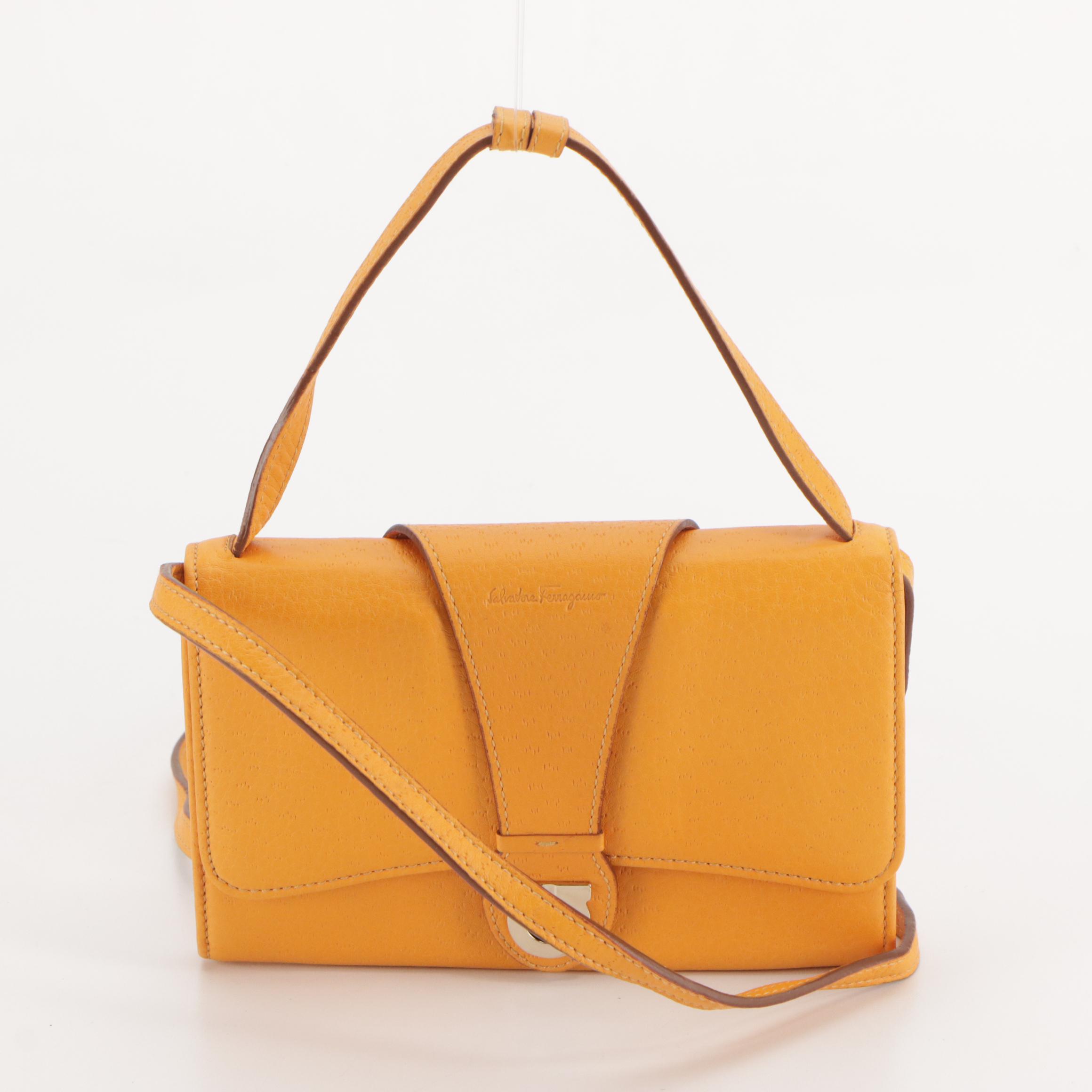 Salvatore Ferragamo Gancini Flap Crossbody Wallet and Vara Bow 2Way Evening Bags