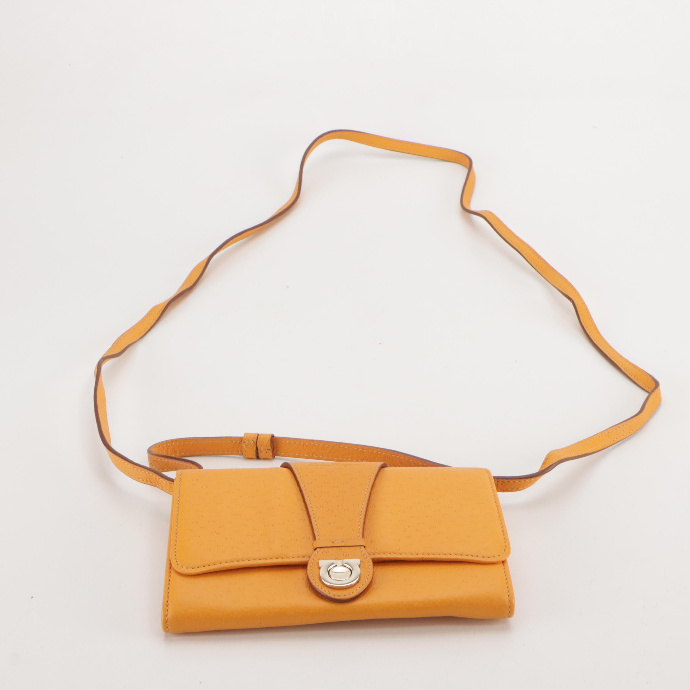 Salvatore Ferragamo Gancini Flap Crossbody Wallet and Vara Bow 2Way Evening Bags