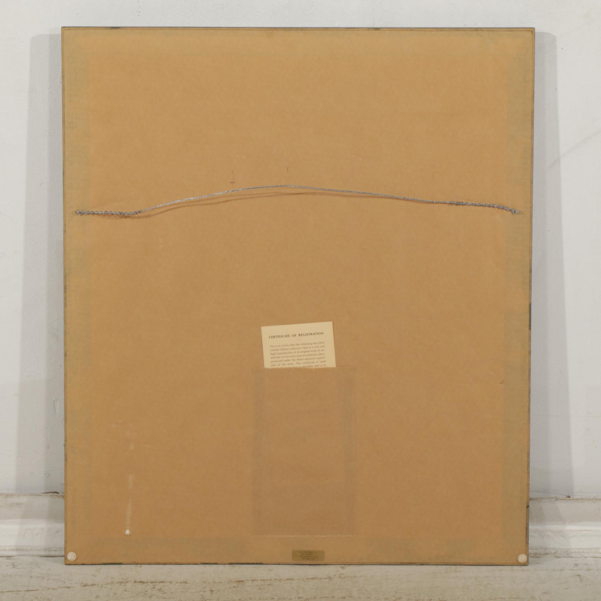 John Ruthven Songbird Series: "Cardinals" Offset Lithograph, 1970