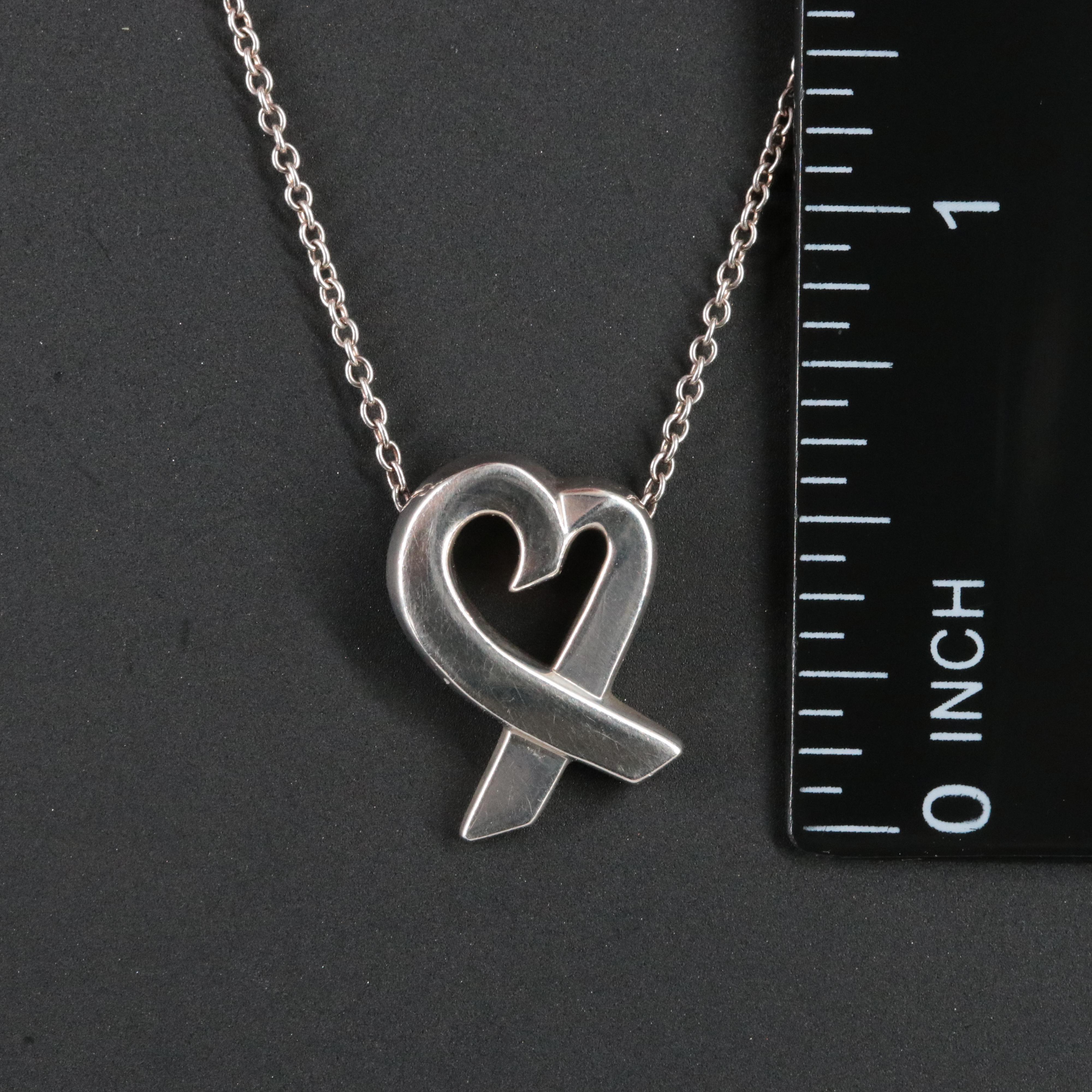 Paloma Picasso for Tiffany & Co. Sterling Loving Heart Necklace