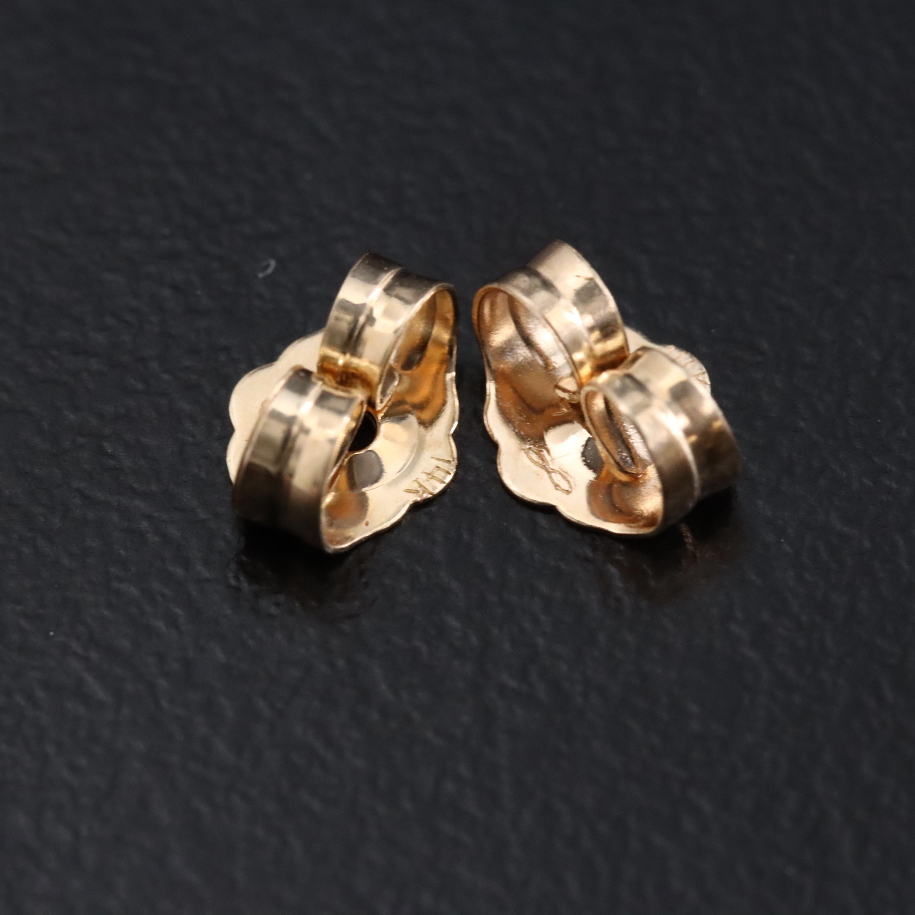 14K Tanzanite Stud Earrings