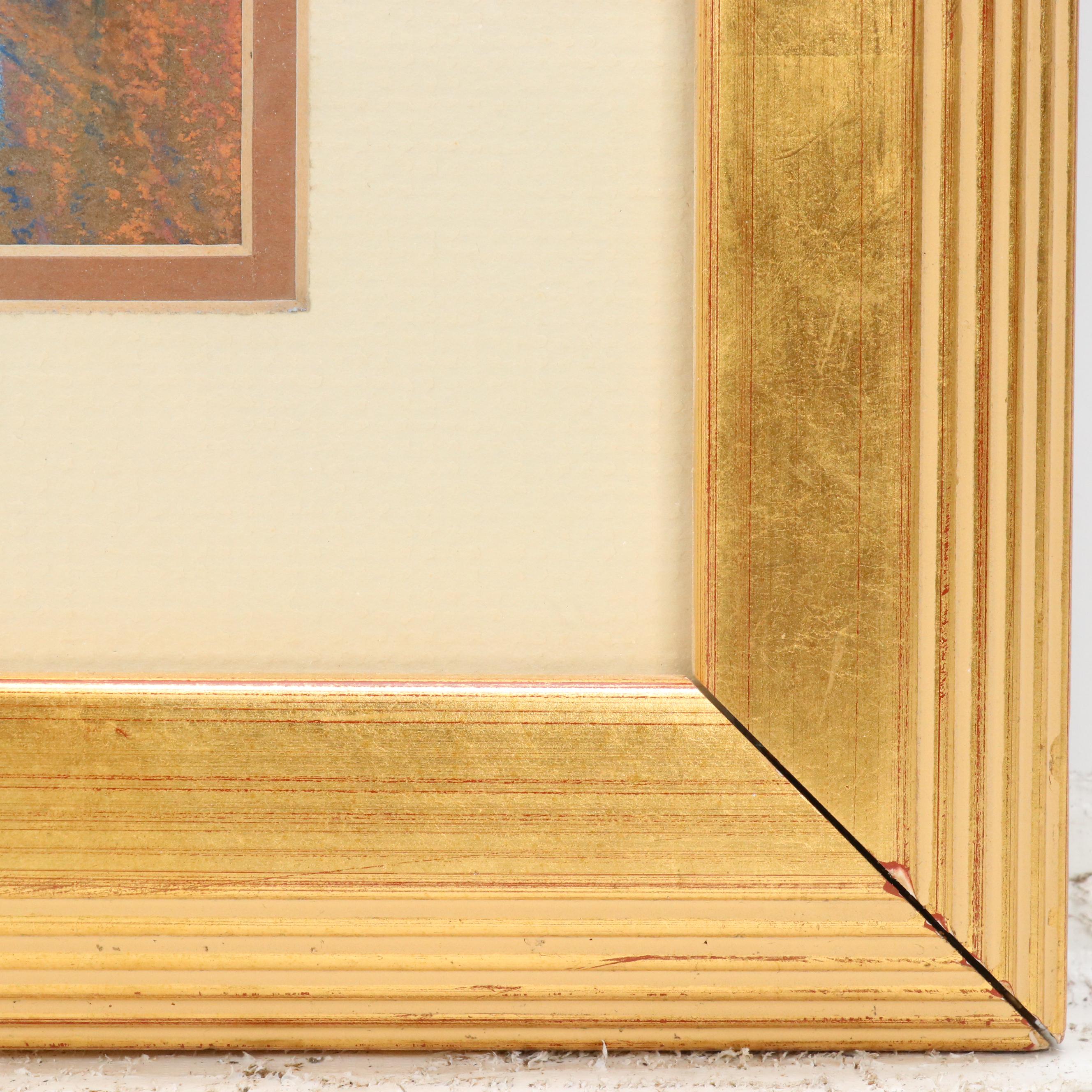 Marianna McDonald Pastel Landscape Drawing "Piney Woods," 1986