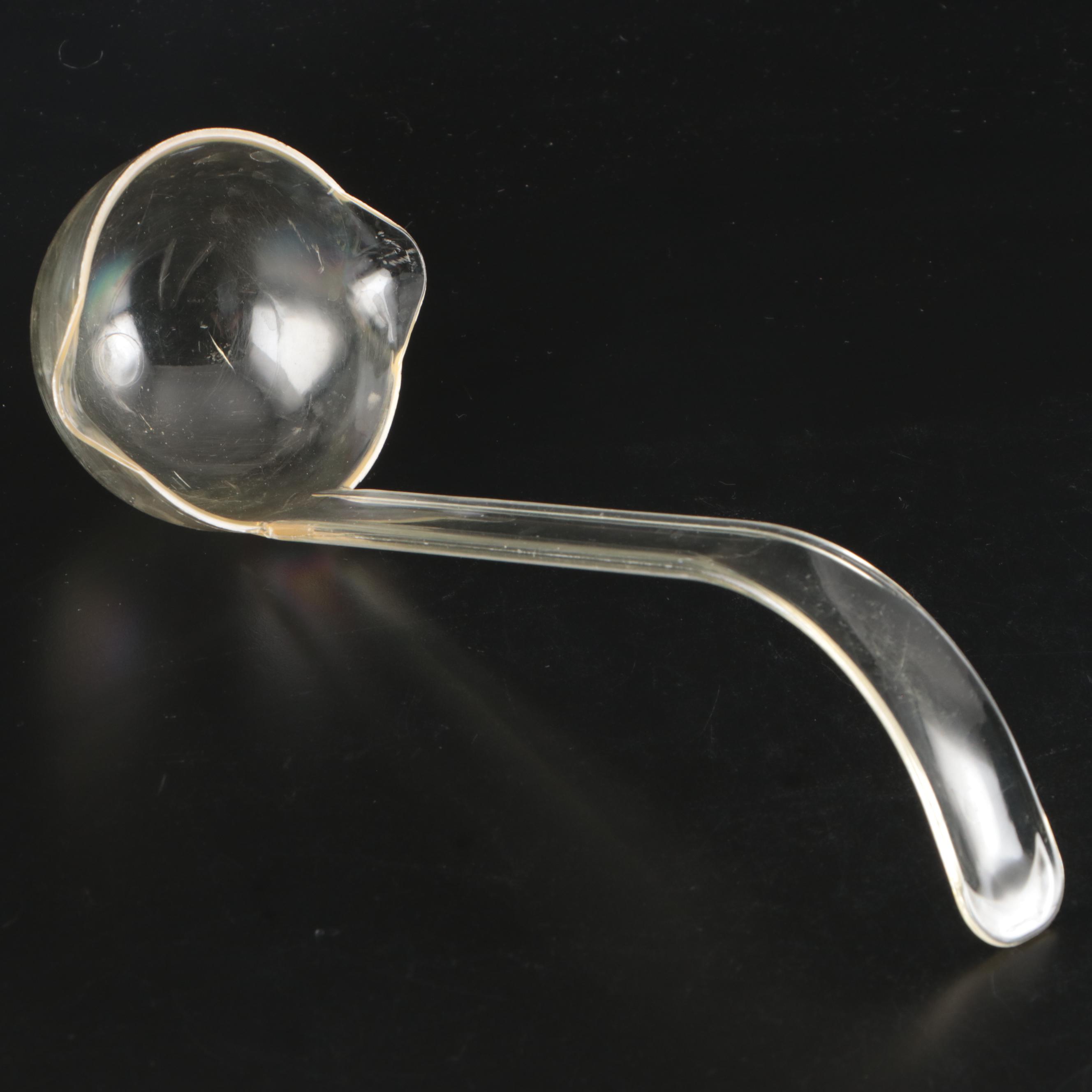 Leaf Pattern Etched Glass Punch Bowl, Punch Glasses and Plastic Serving Ladle