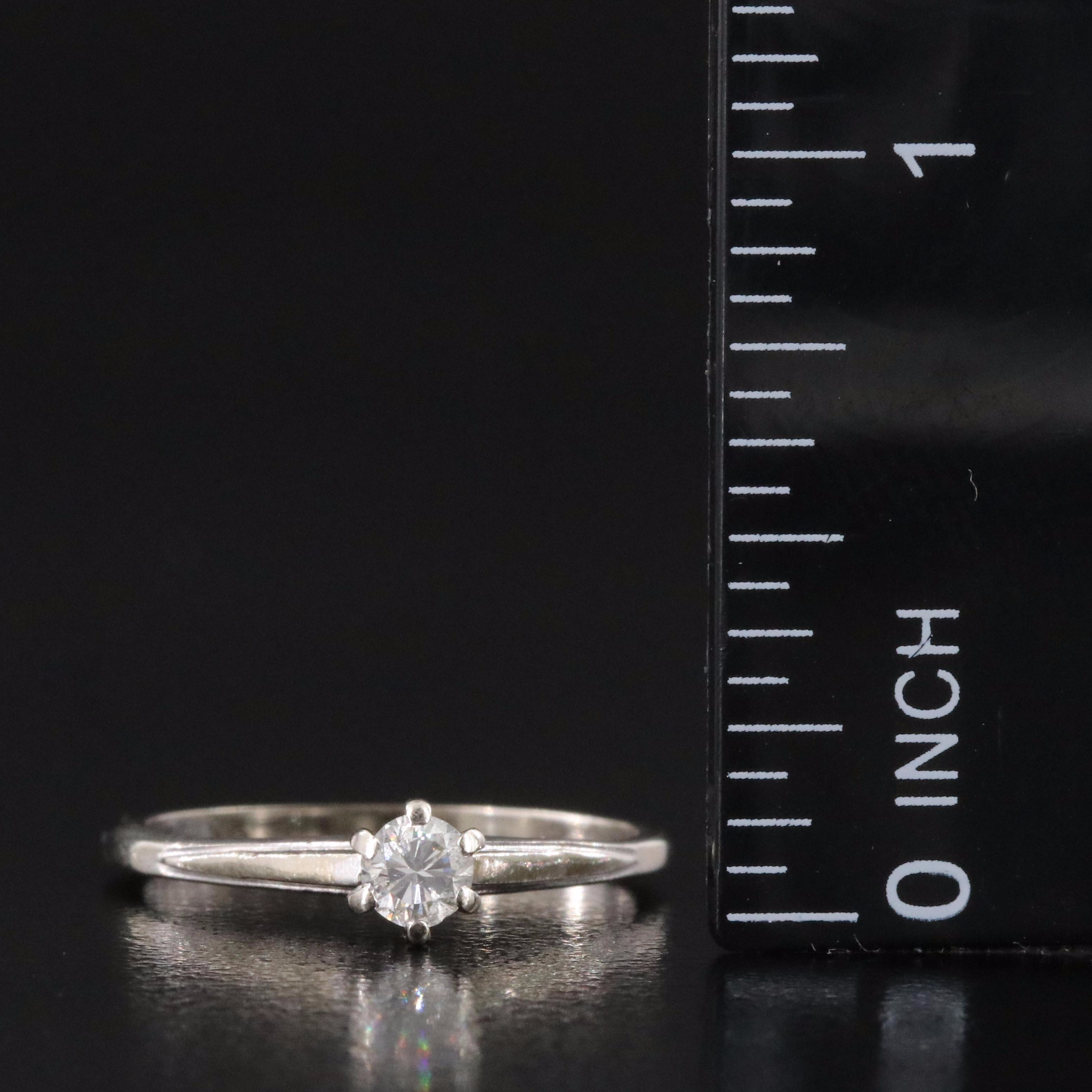 14K 0.18 CT Diamond Solitaire Ring
