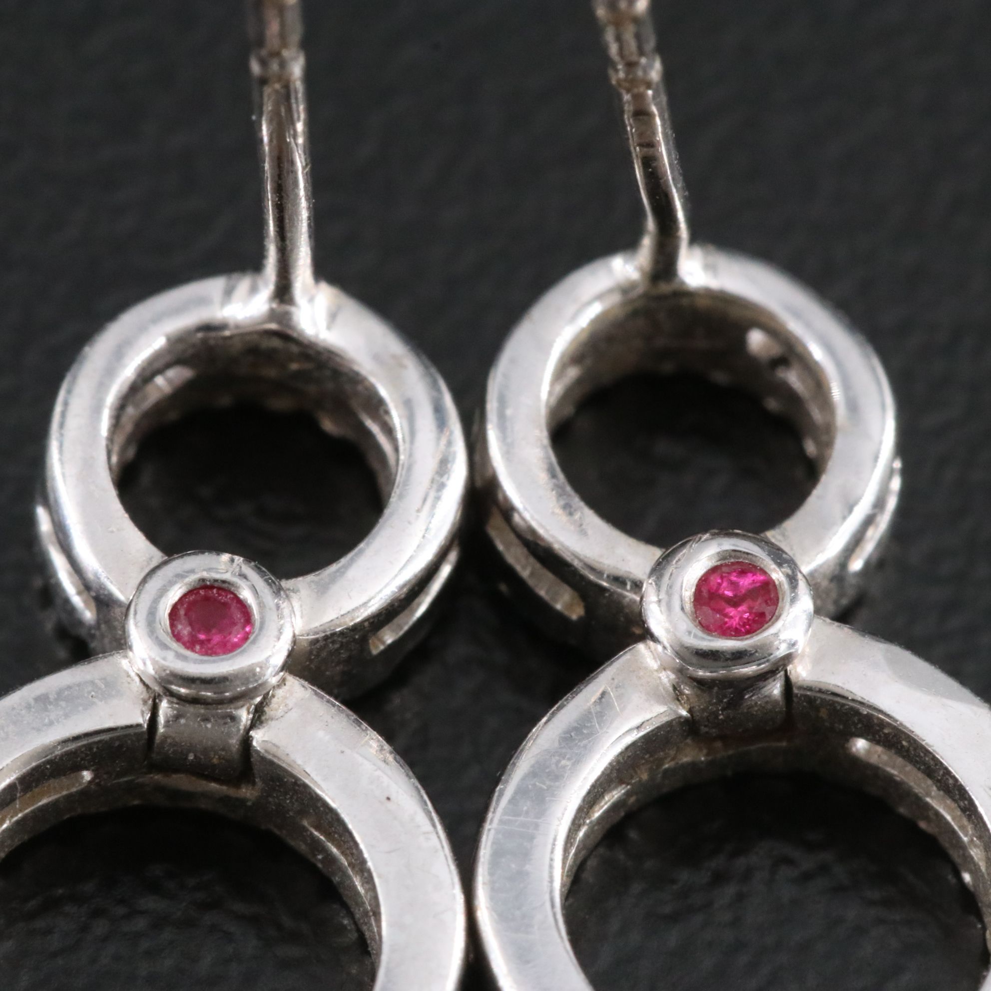 Roberto Coin 18K  0.96 CTW Diamond Circles Drop Earrings