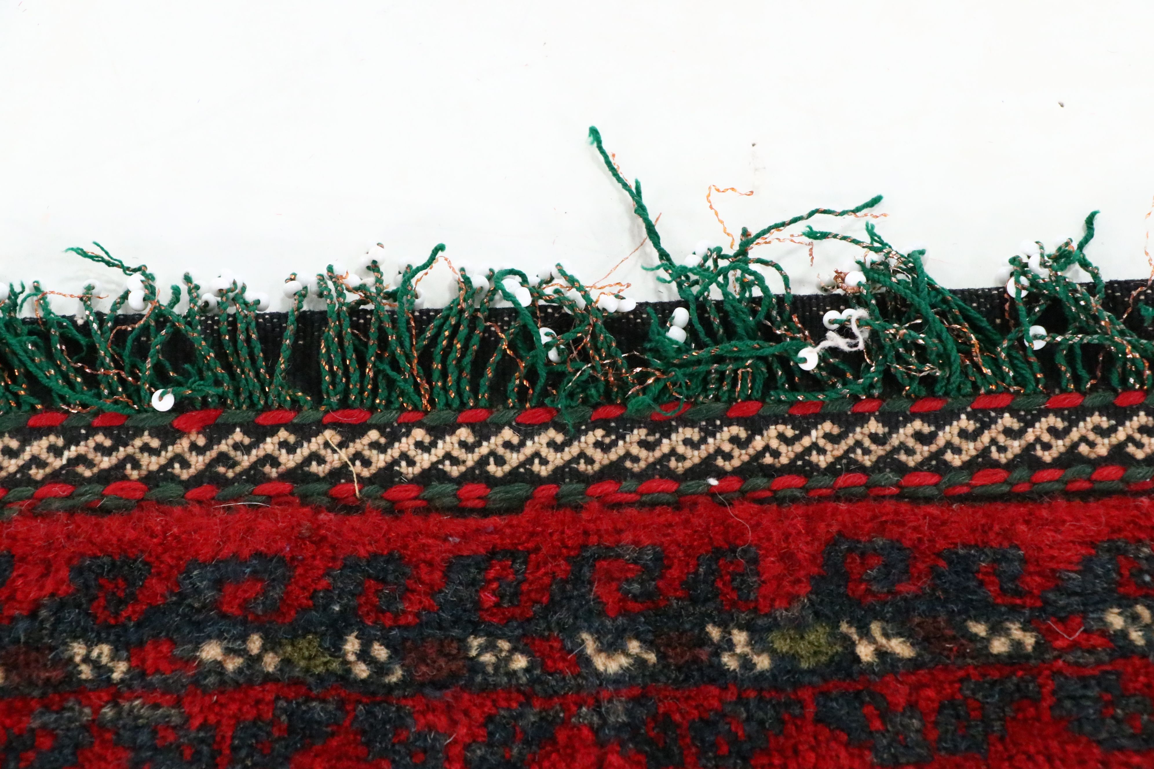 2'7 x 4'2 Hand-Knotted Afghan Baluch Balisht Bag Cushion Cover