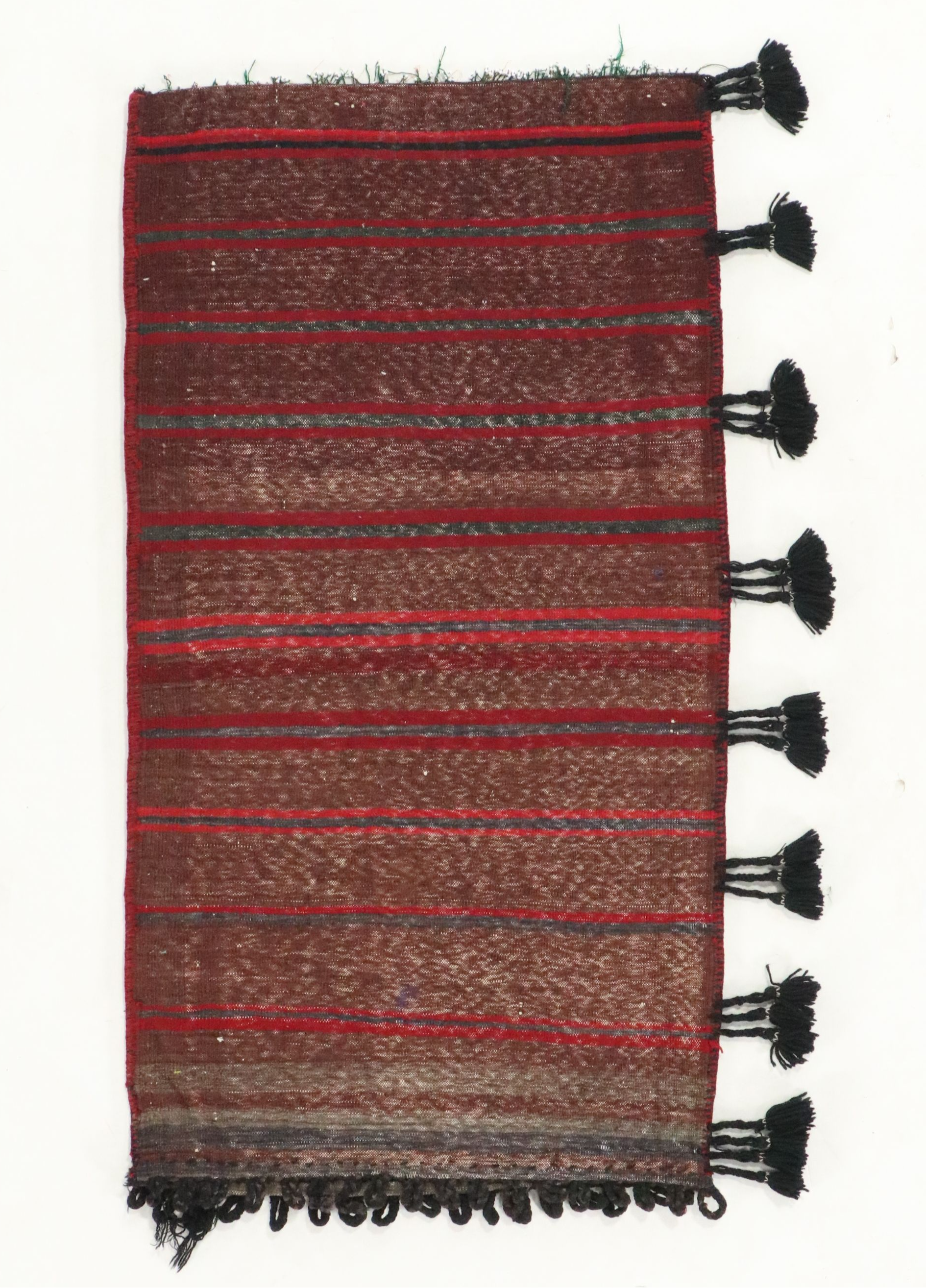 2'7 x 4'2 Hand-Knotted Afghan Baluch Balisht Bag Cushion Cover