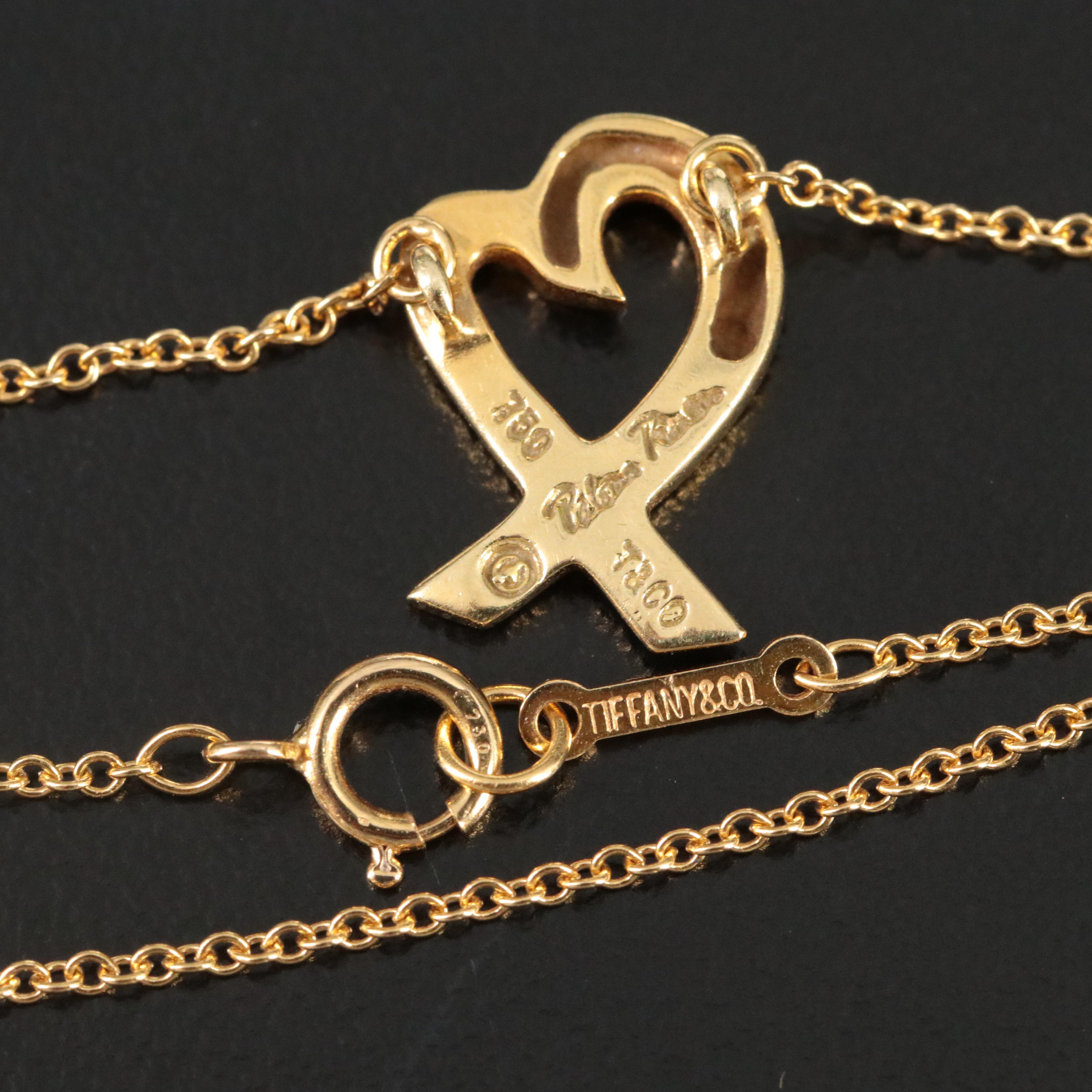 Paloma Picasso for Tiffany & Co. 18K Loving Heart Necklace