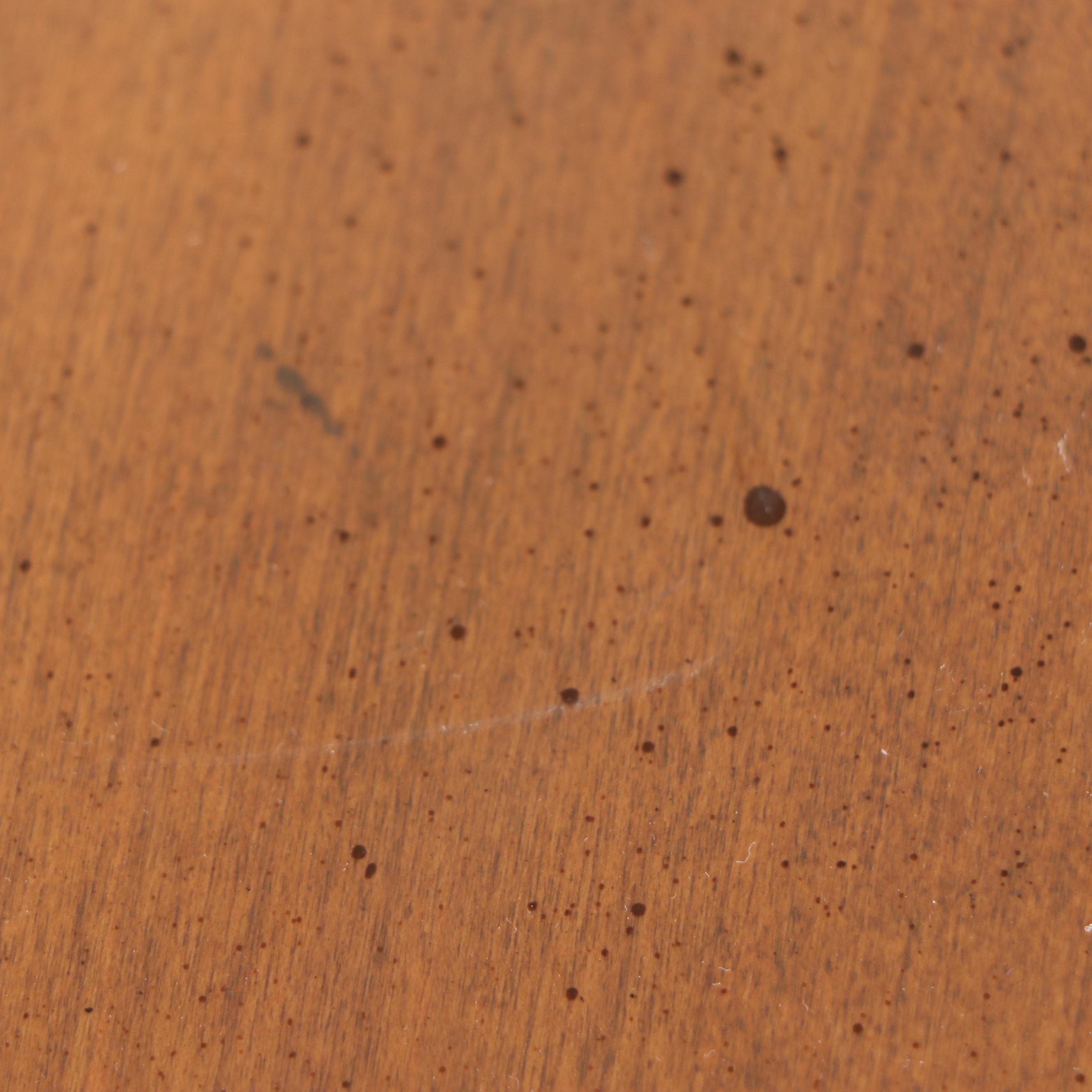 Ethan Allen Queen Anne Style Maple Dining Table with Six Windsor Style Armchairs