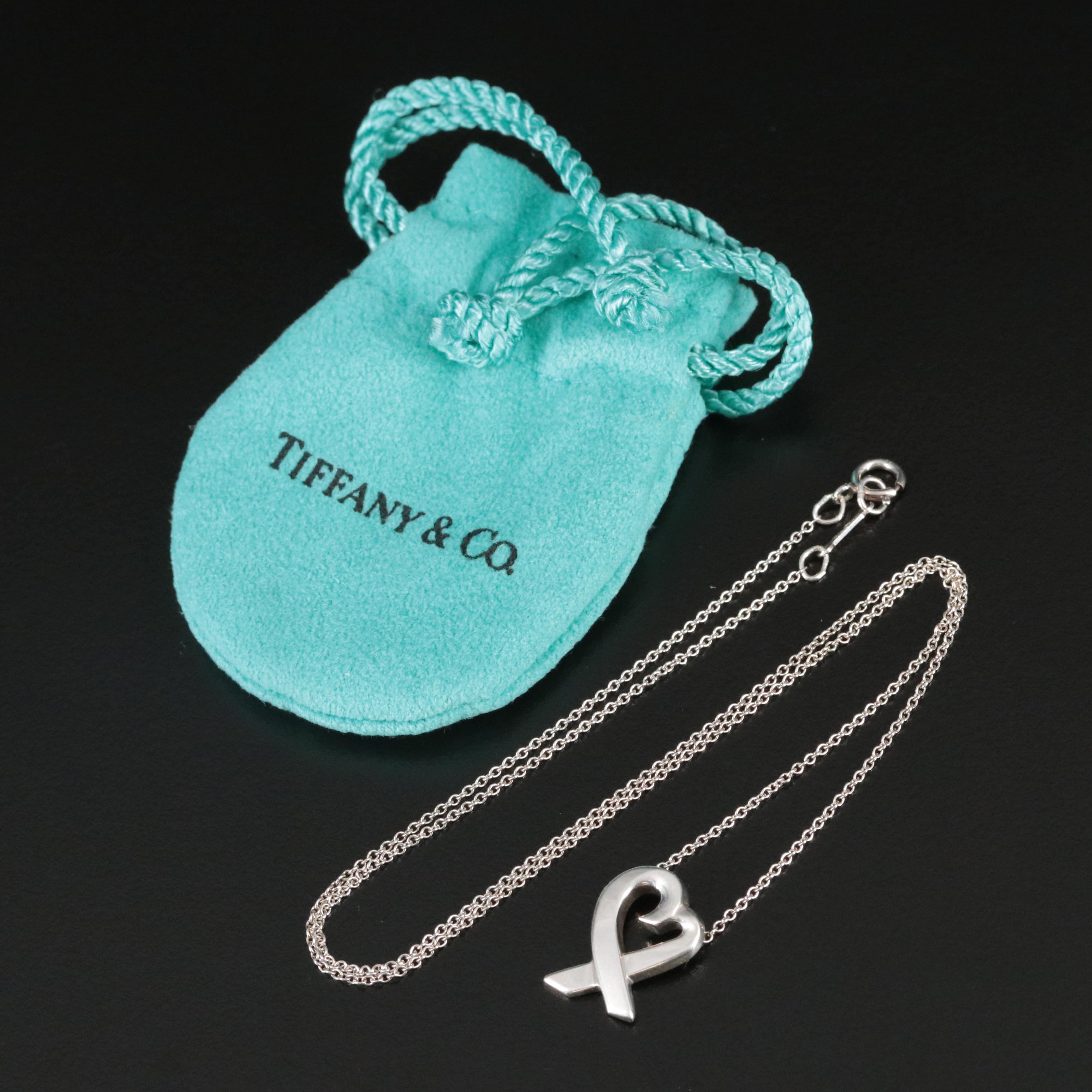 Paloma Picasso for Tiffany & Co. Sterling Loving Heart Necklace