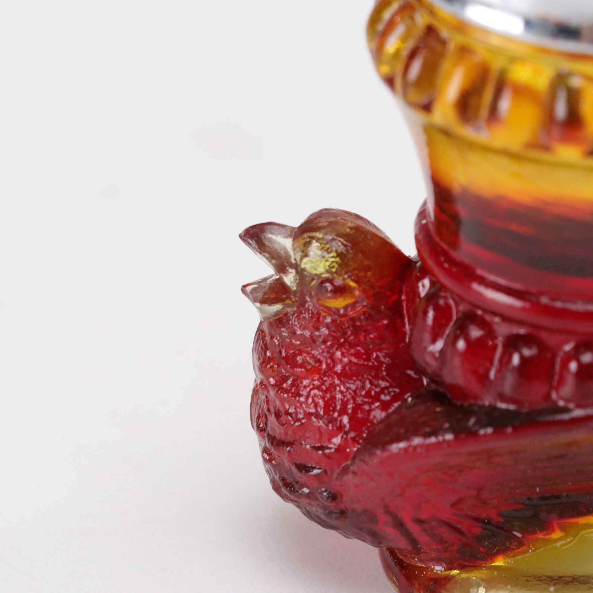 "Moon & Stars" Compote With Other Amberina Tableware and Novelty Glass