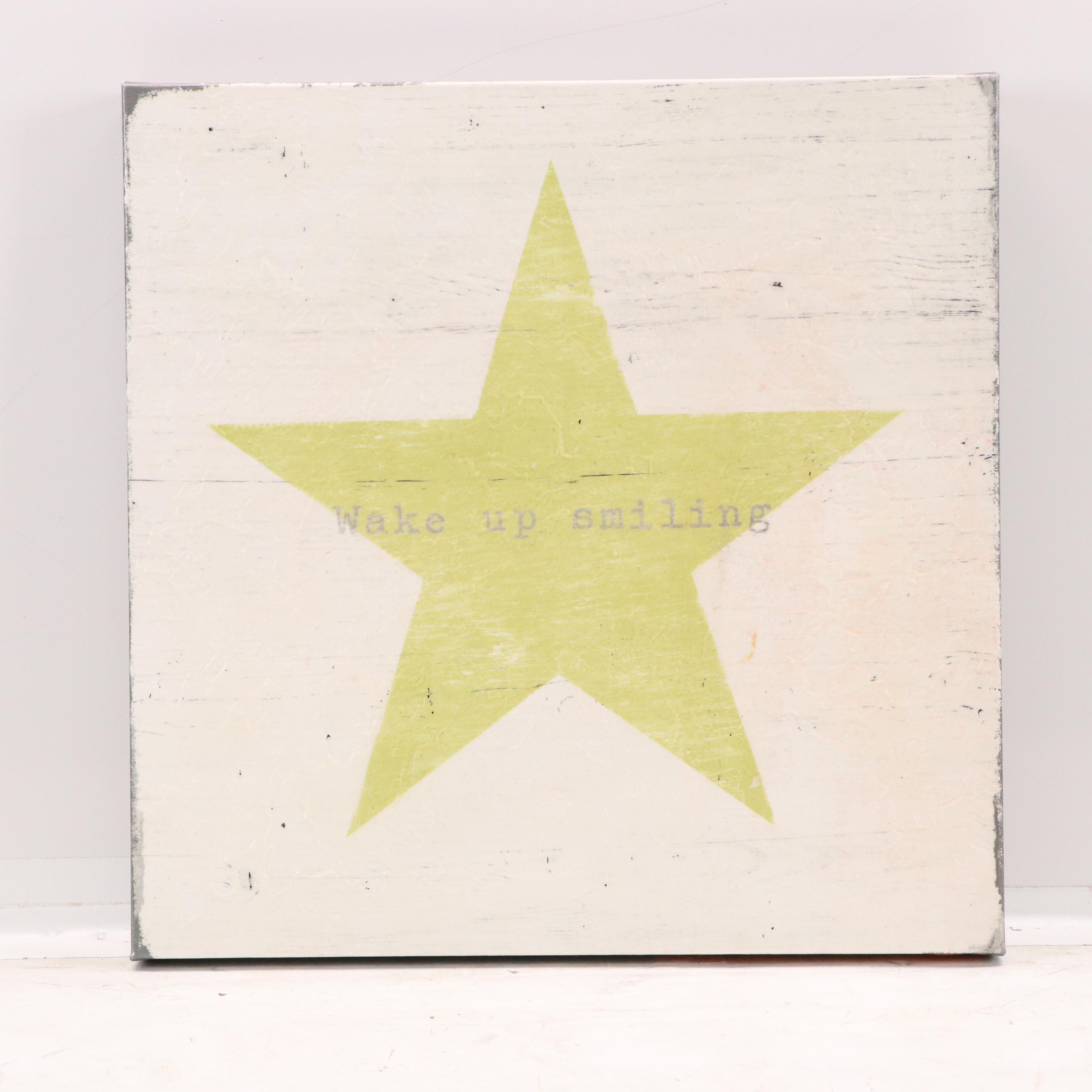 Pottery Barn Giclées with Motivational Sayings and Symbols, 21st Century