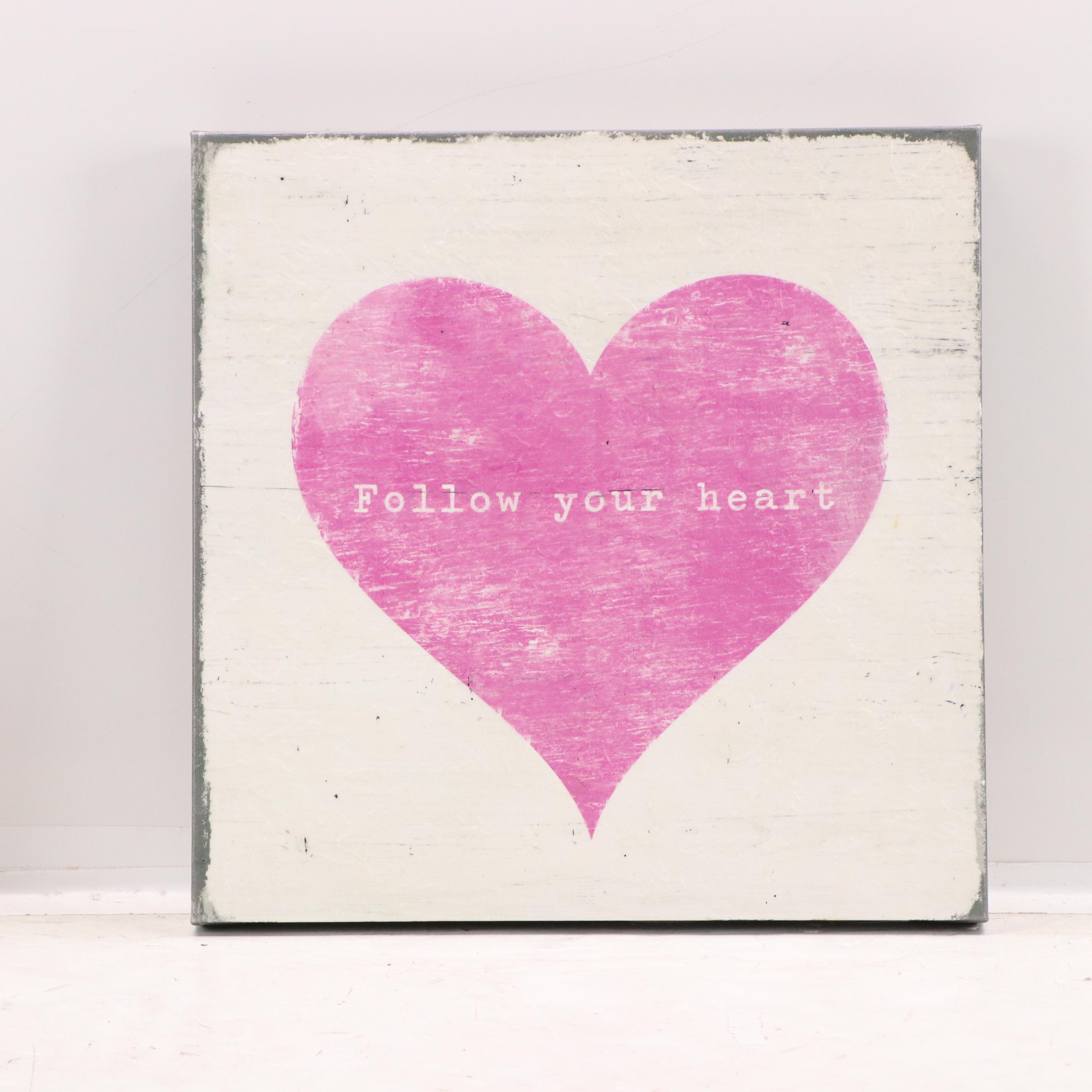 Pottery Barn Giclées with Motivational Sayings and Symbols, 21st Century