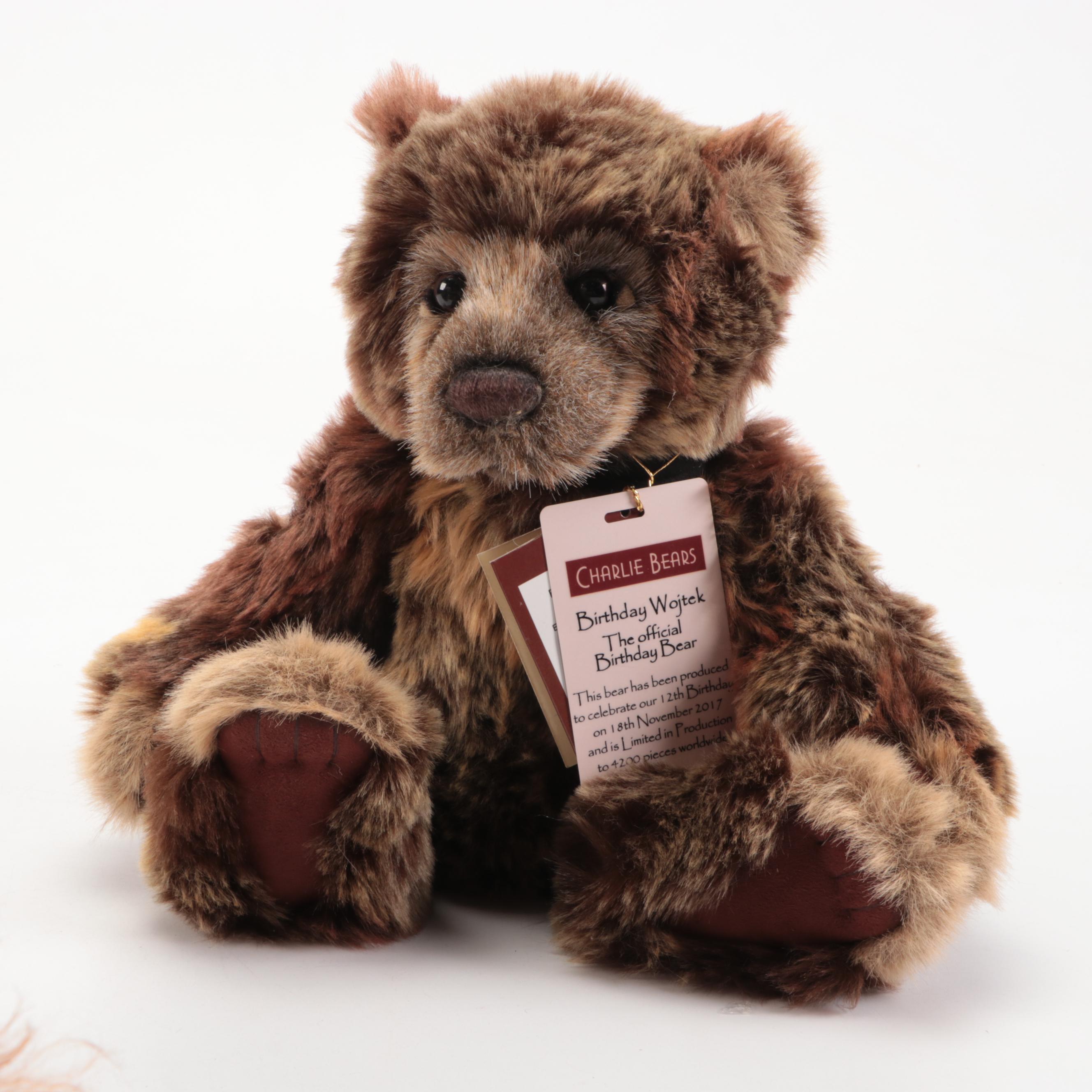 Charlie Bears "Birthday Wojtek" and More Teddy Bears