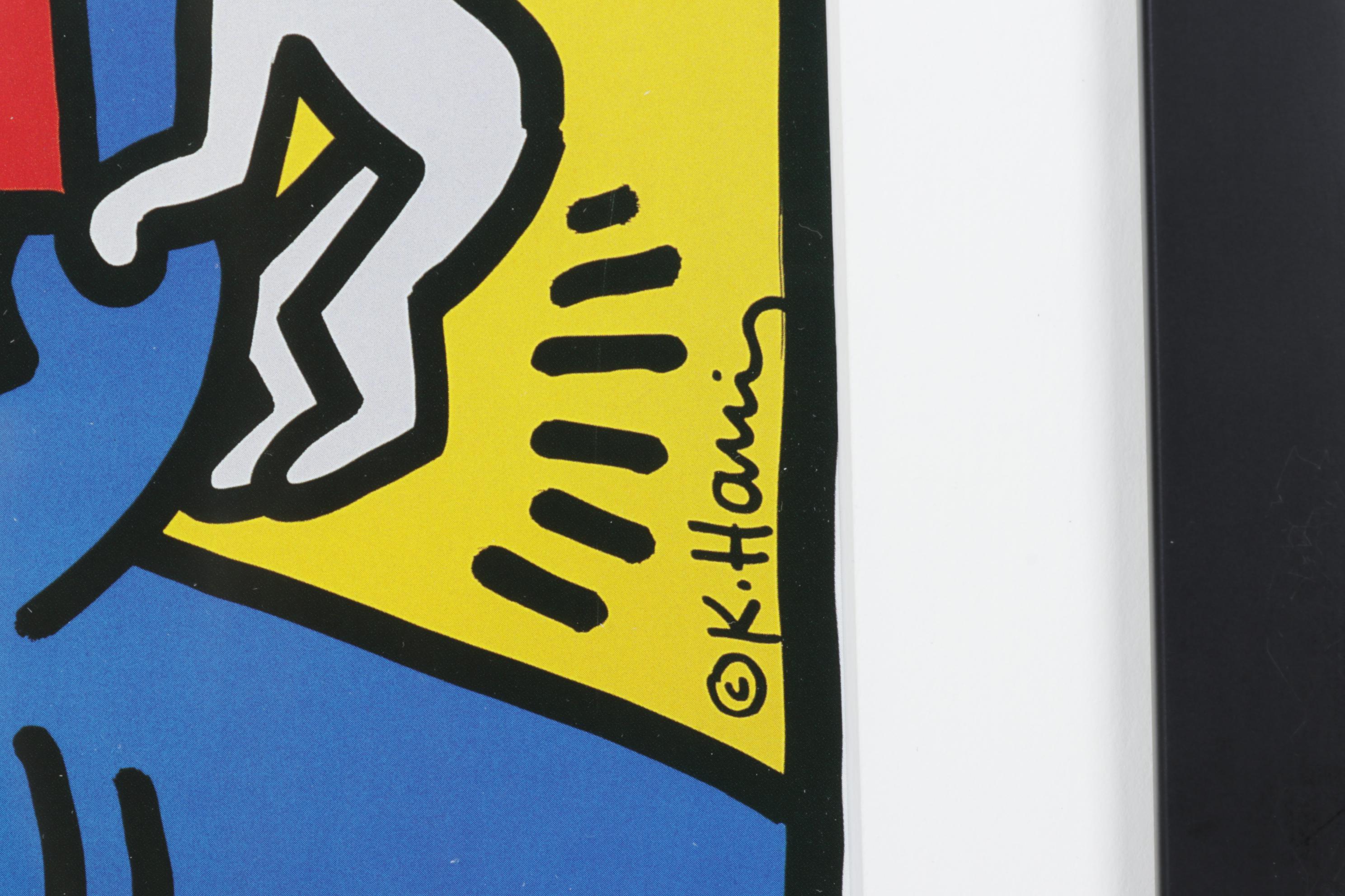 Offset Lithograph after Keith Haring Poster "À Paris"