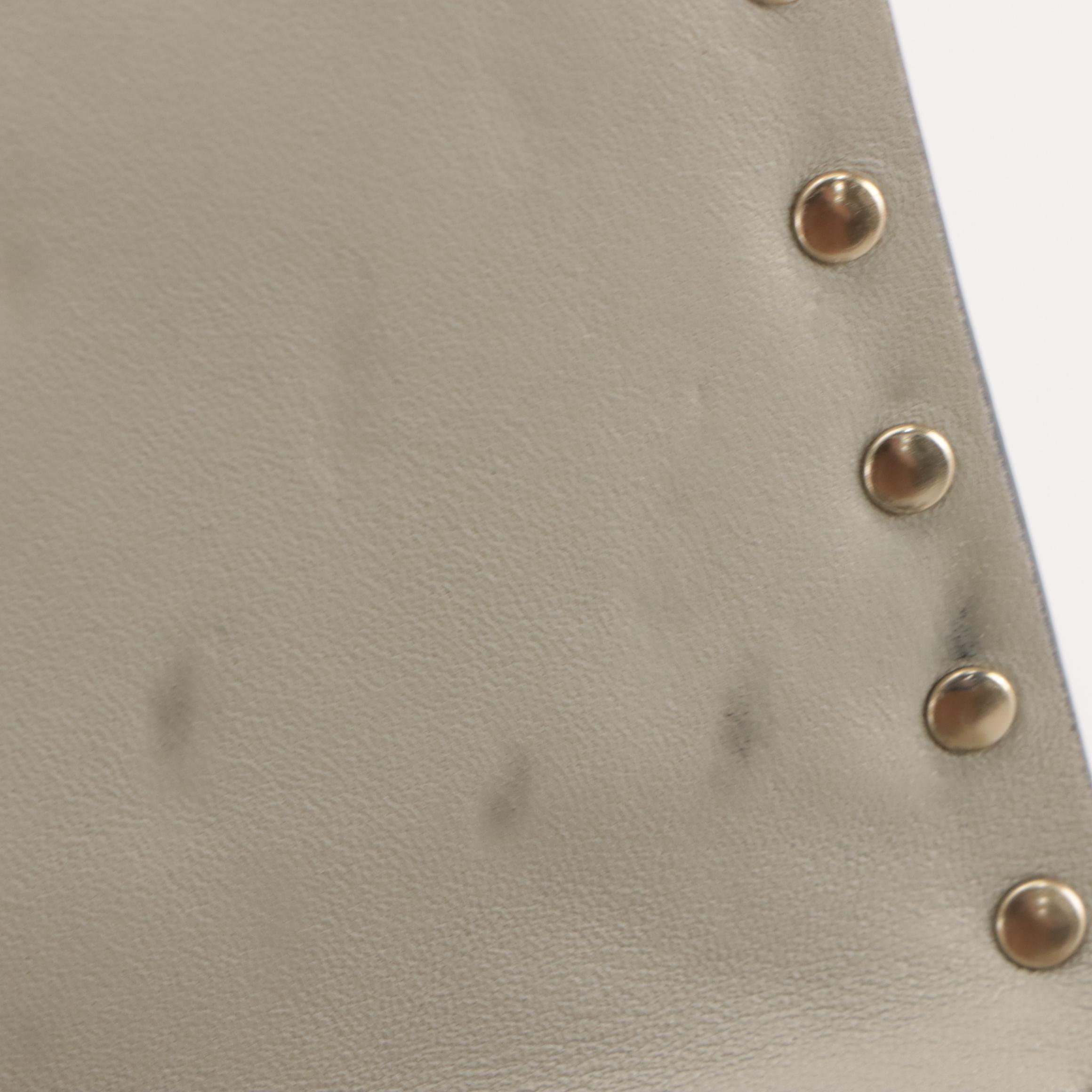 Valentino Rockstud Spike Two-Way Bag in Gray Quilted Leather