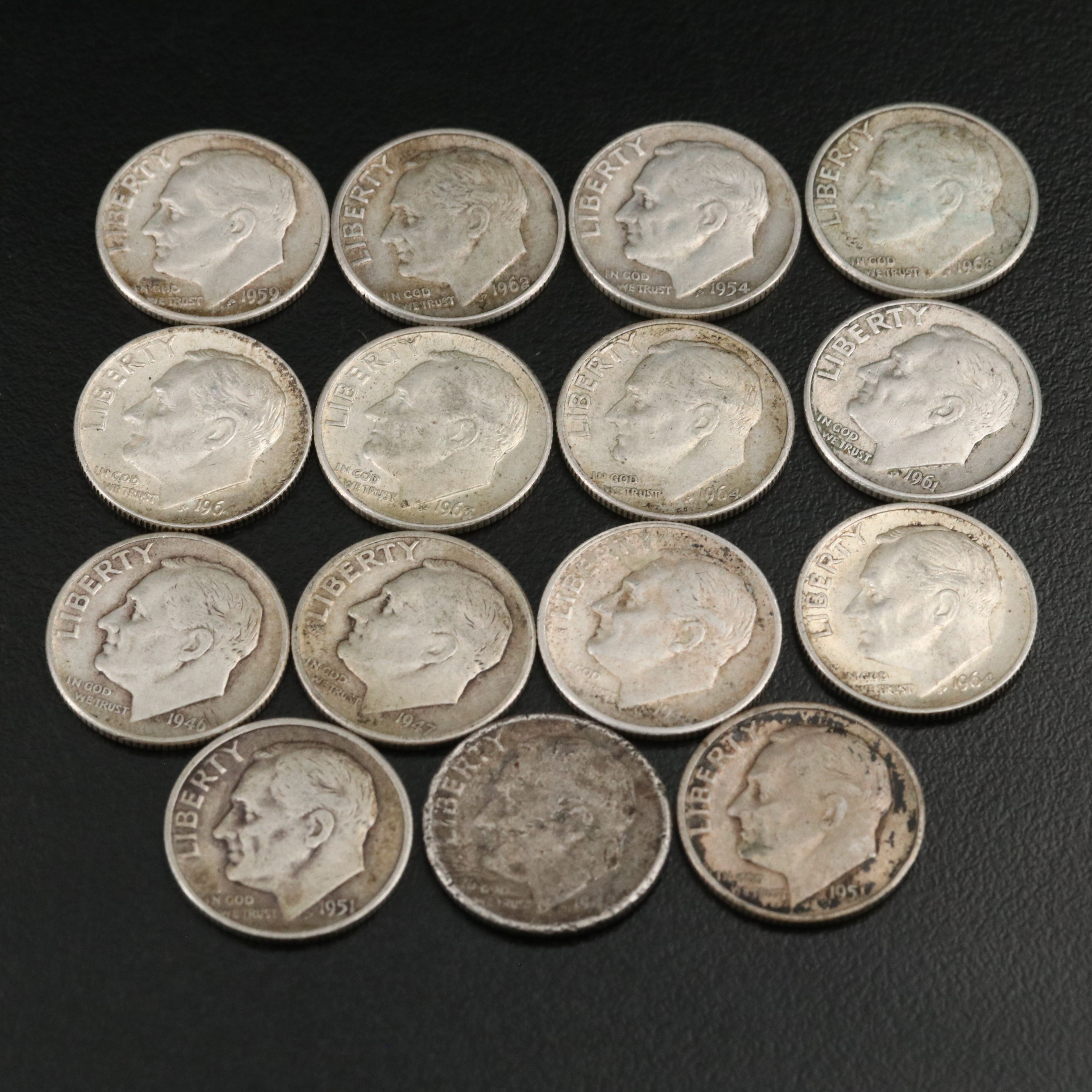 Group of Vintage to Modern Silver Coins, U.S. and Mexico