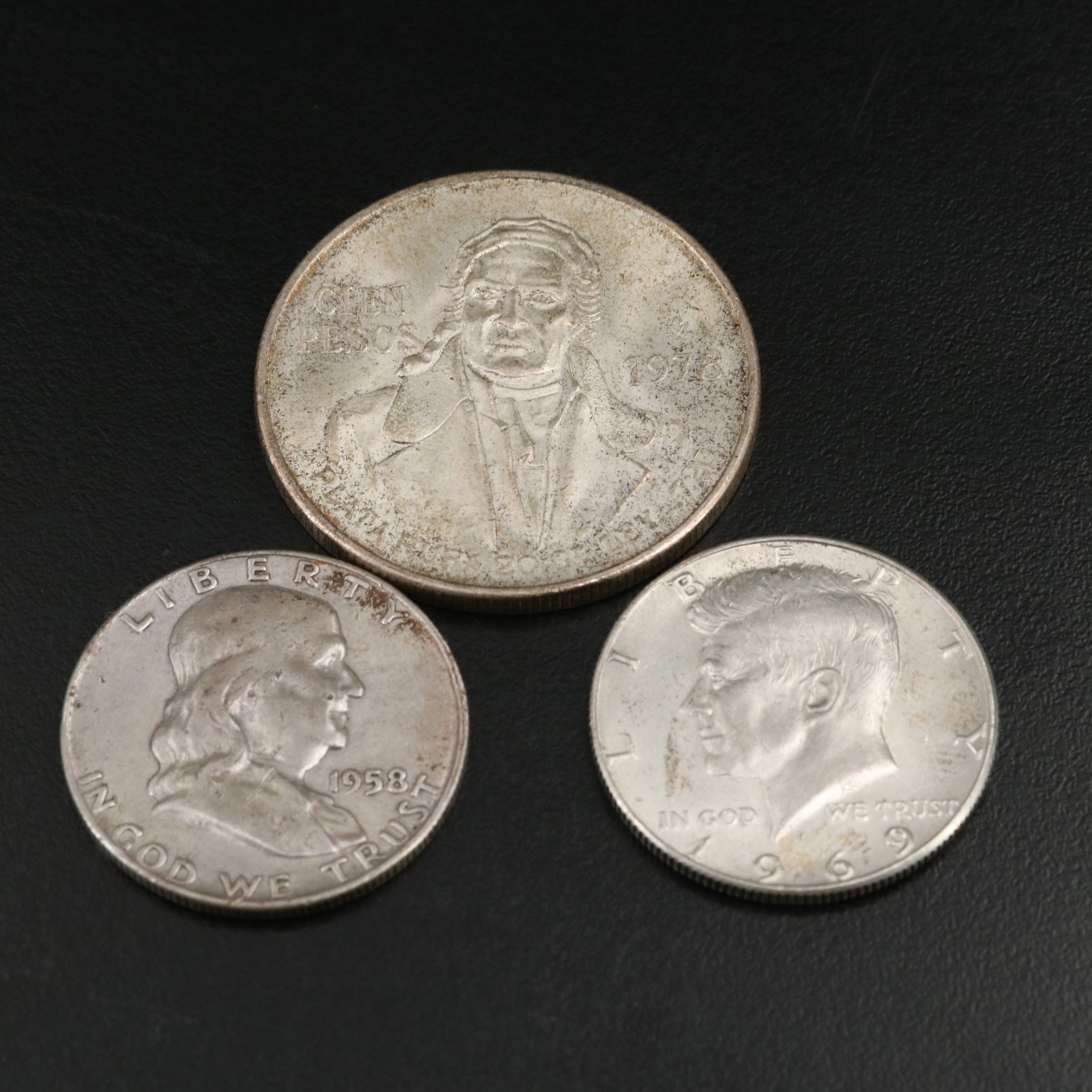Group of Vintage to Modern Silver Coins, U.S. and Mexico