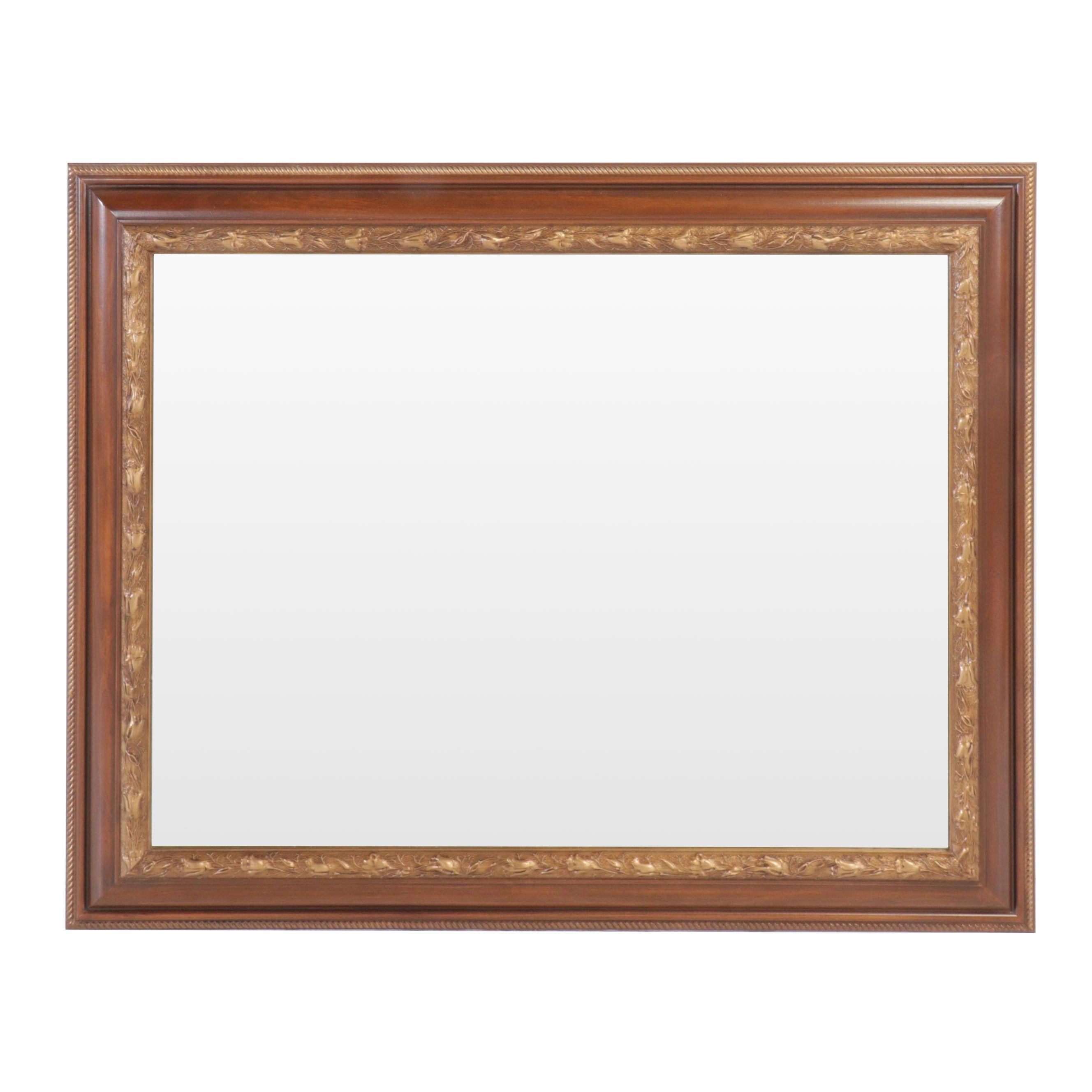 Art Nouveau Style Gilt Wood Frame Wall Mirror