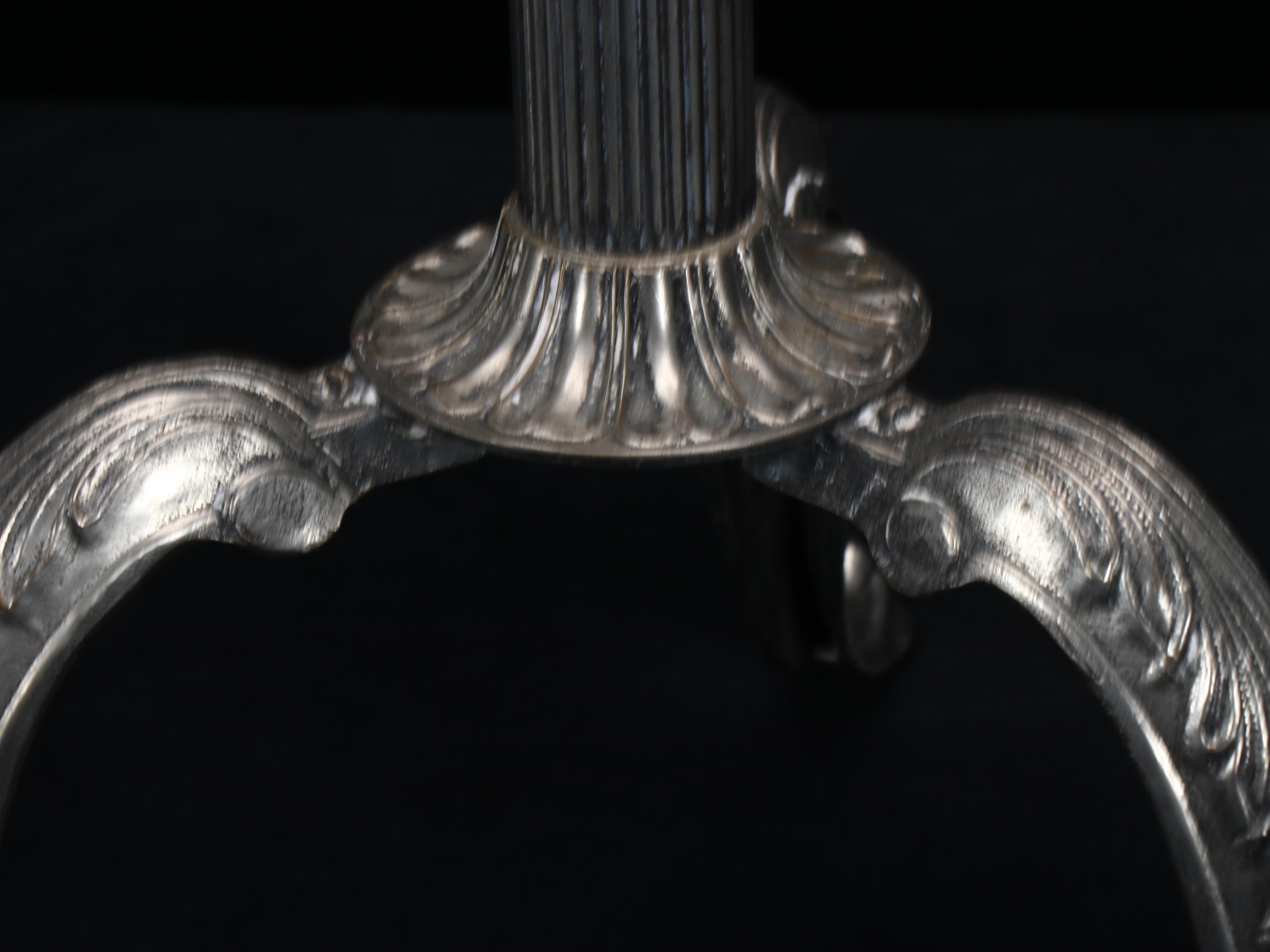 Cut Crystal and Silver Plate Footed Ice Bucket