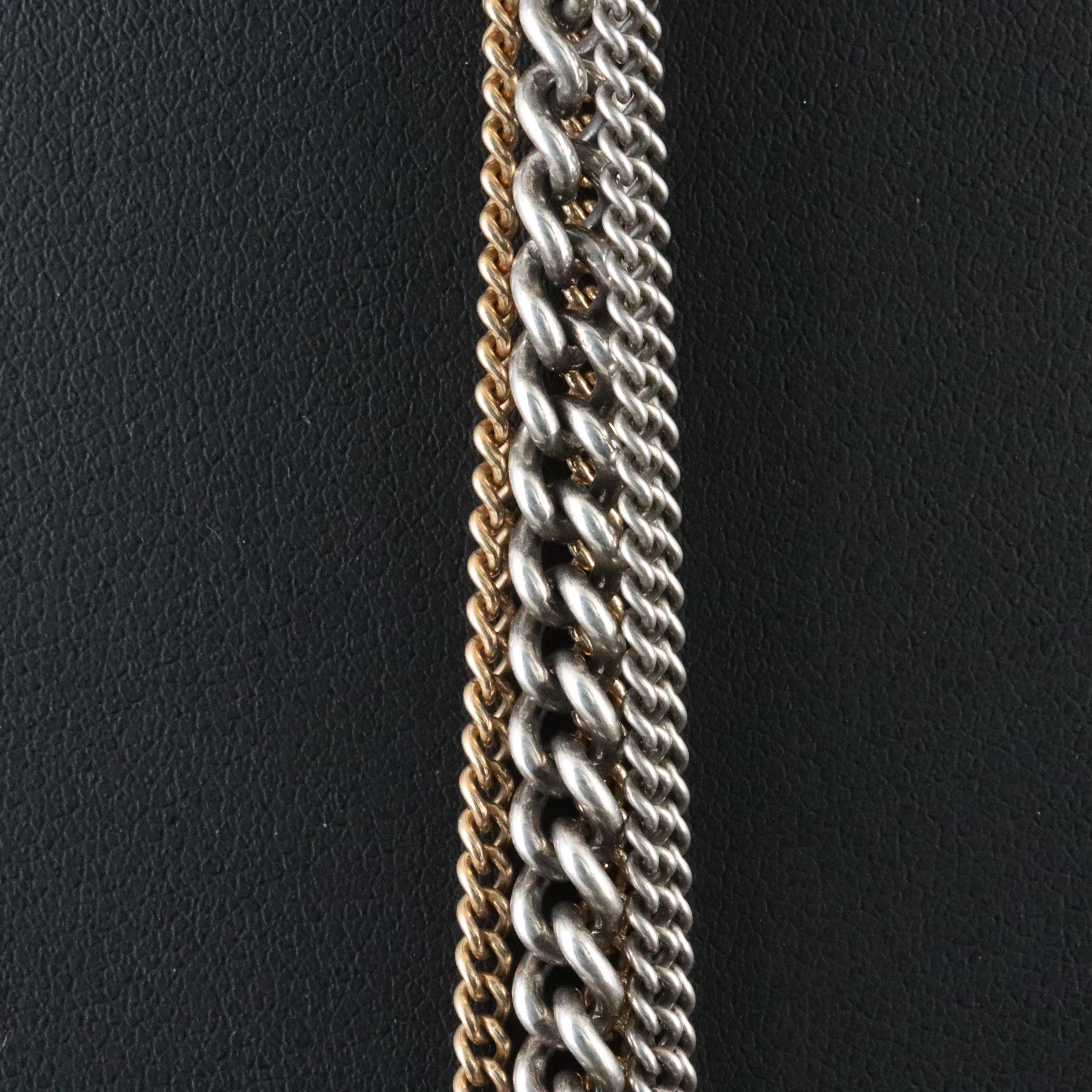 14K Pavé Diamond Tassel Pendant Attributed to Sheryl Lowe