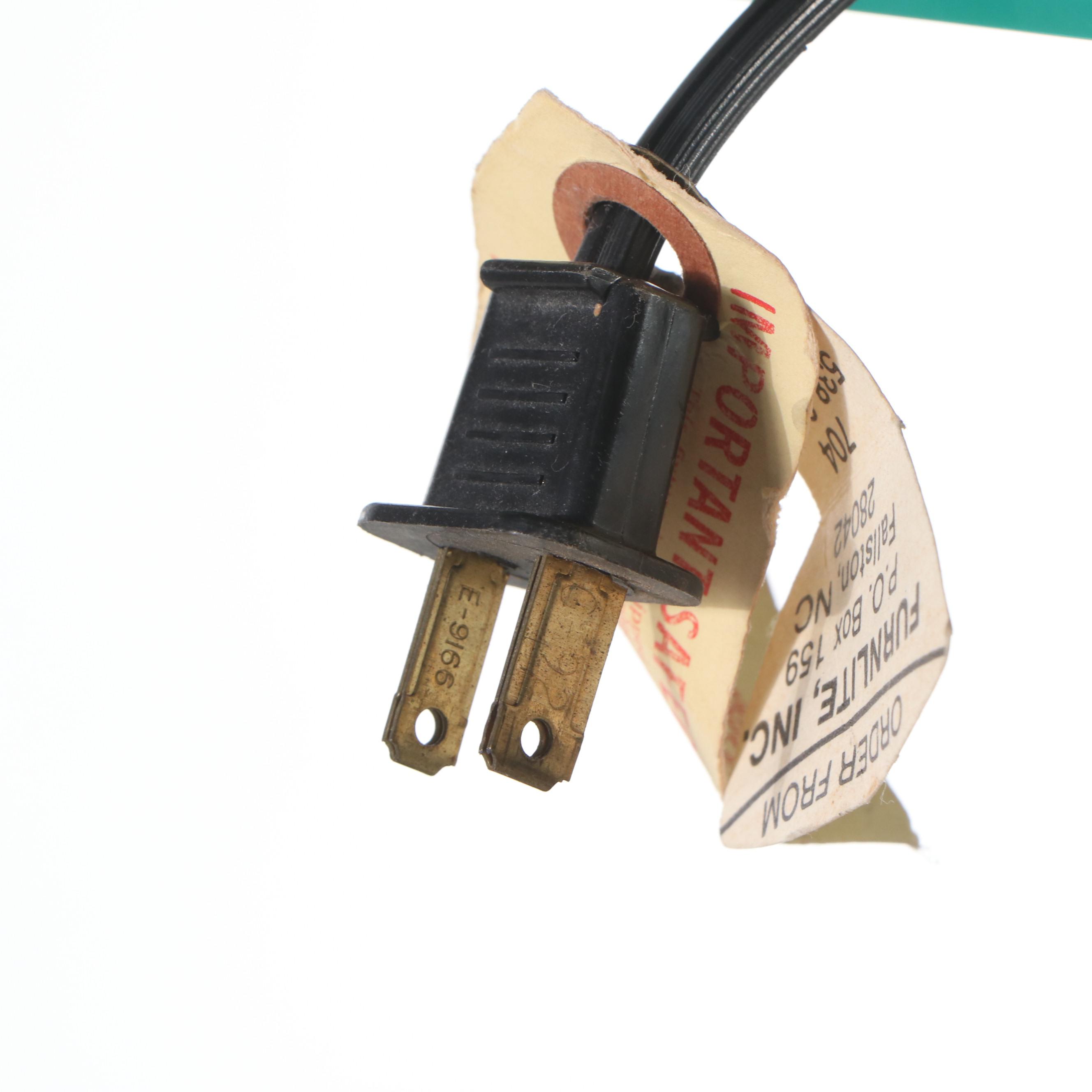 Directoire Style Embossed Faux Leather and Glass Illuminated Cabinet