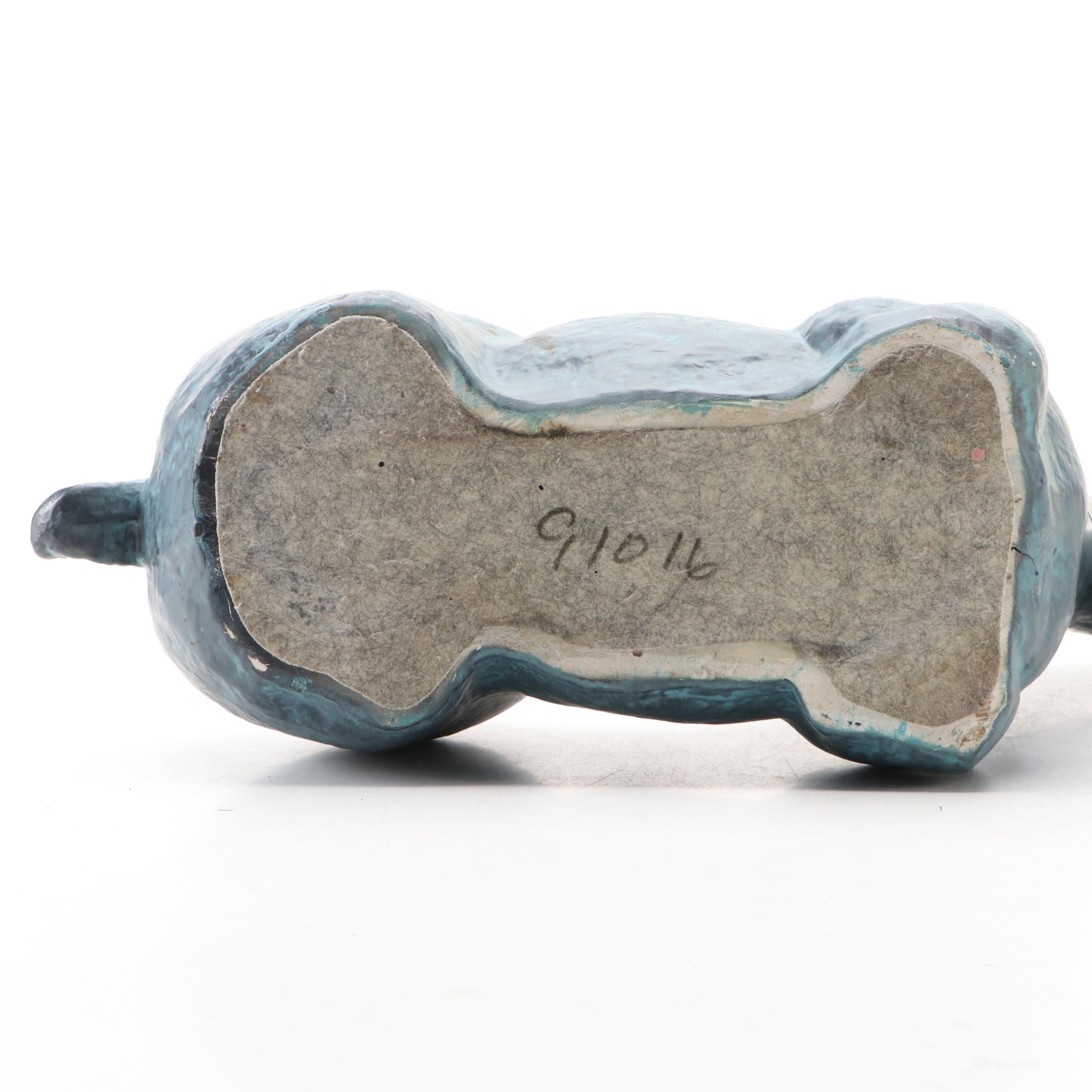 Chinese Porcelain Gilt Accented Peacock Vase with Tang Style Ceramic Horse